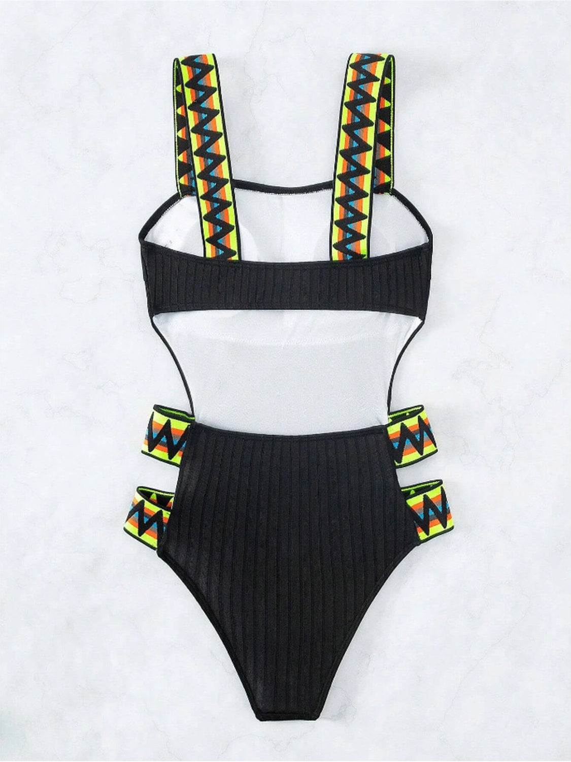 Blue Zone Planet |  Cutout Wide Strap One-Piece Swimwear BLUE ZONE PLANET