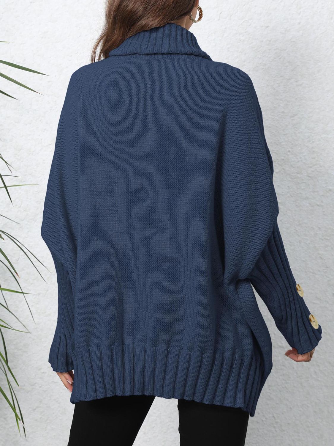 Turtleneck Long Sleeve Sweater-TOPS / DRESSES-[Adult]-[Female]-2022 Online Blue Zone Planet