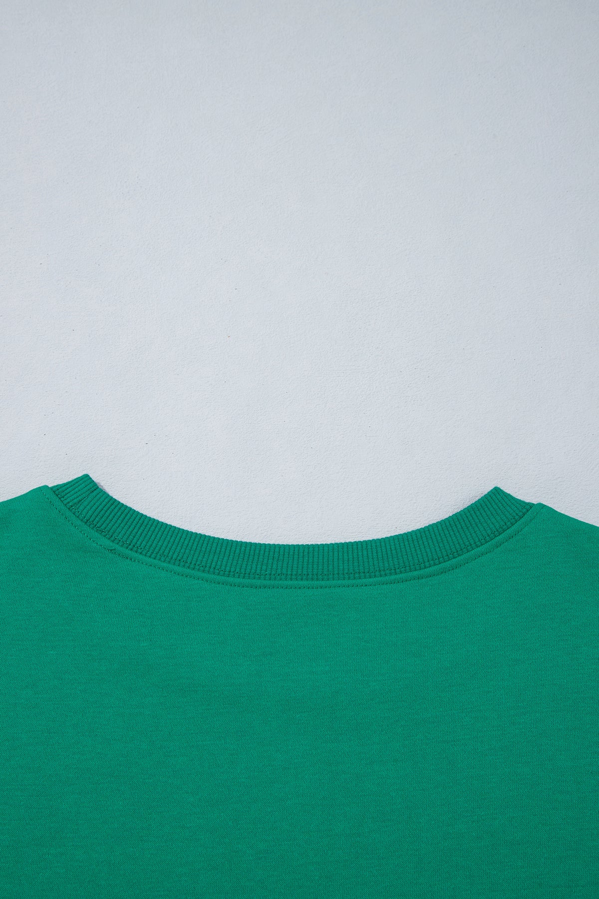 Green Polka Dot Patchwork Sleeve Crew Neck Loose Pullover Sweatshirt-Tops/Sweatshirts & Hoodies-[Adult]-[Female]-2022 Online Blue Zone Planet