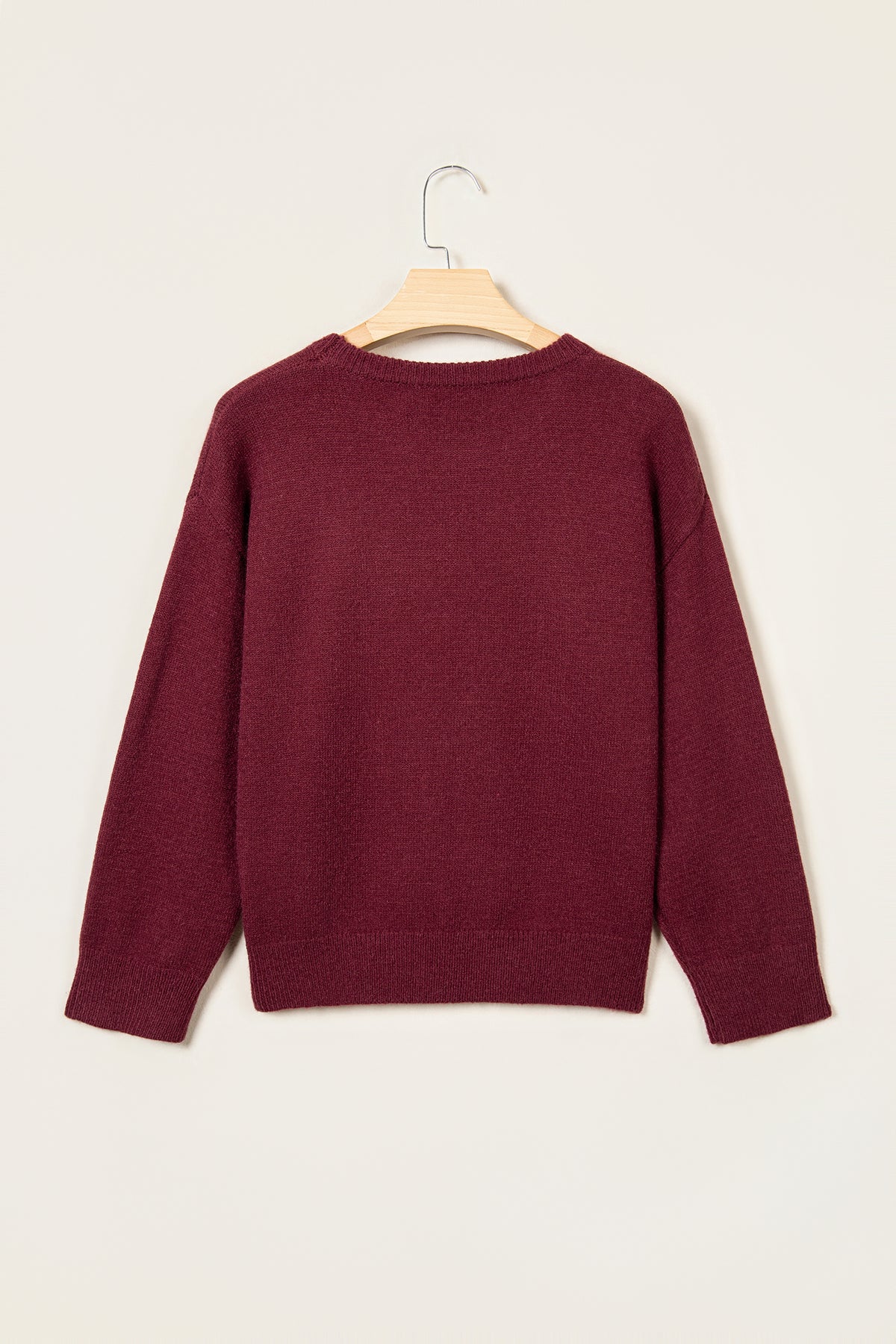 Red Dahlia Sequined Candy Cane Festive Casual Christmas Sweater-TOPS / DRESSES-[Adult]-[Female]-2022 Online Blue Zone Planet