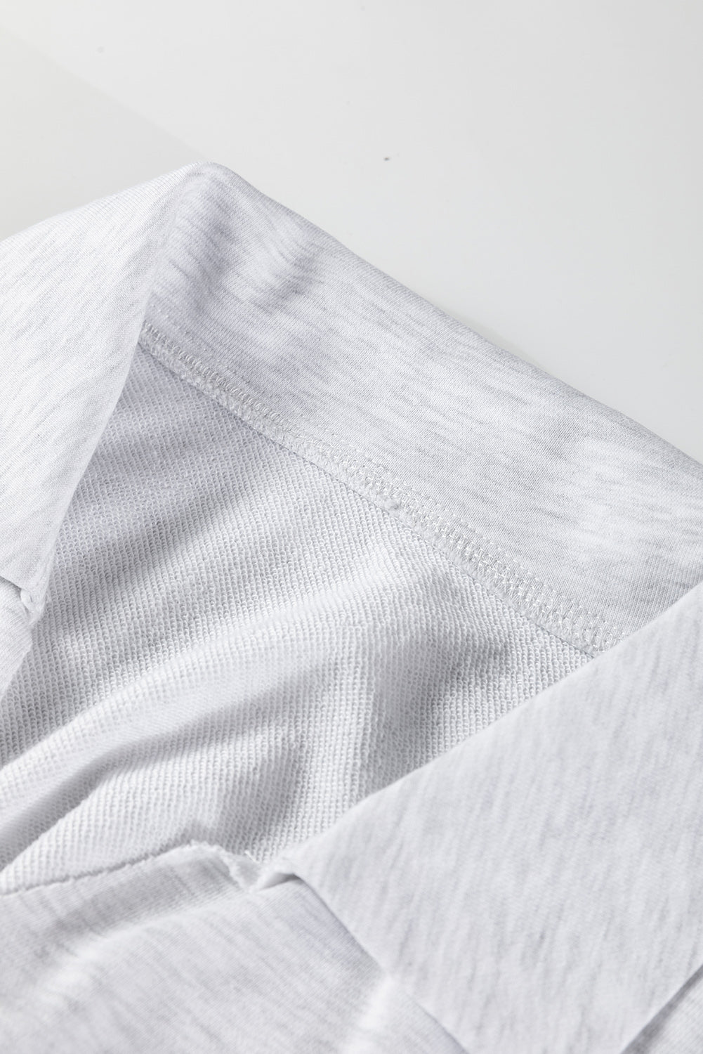 Light Grey Oversized Striped Colorblock Dolman Sleeve Collared Casual Top-Tops/Long Sleeve Tops-[Adult]-[Female]-2022 Online Blue Zone Planet