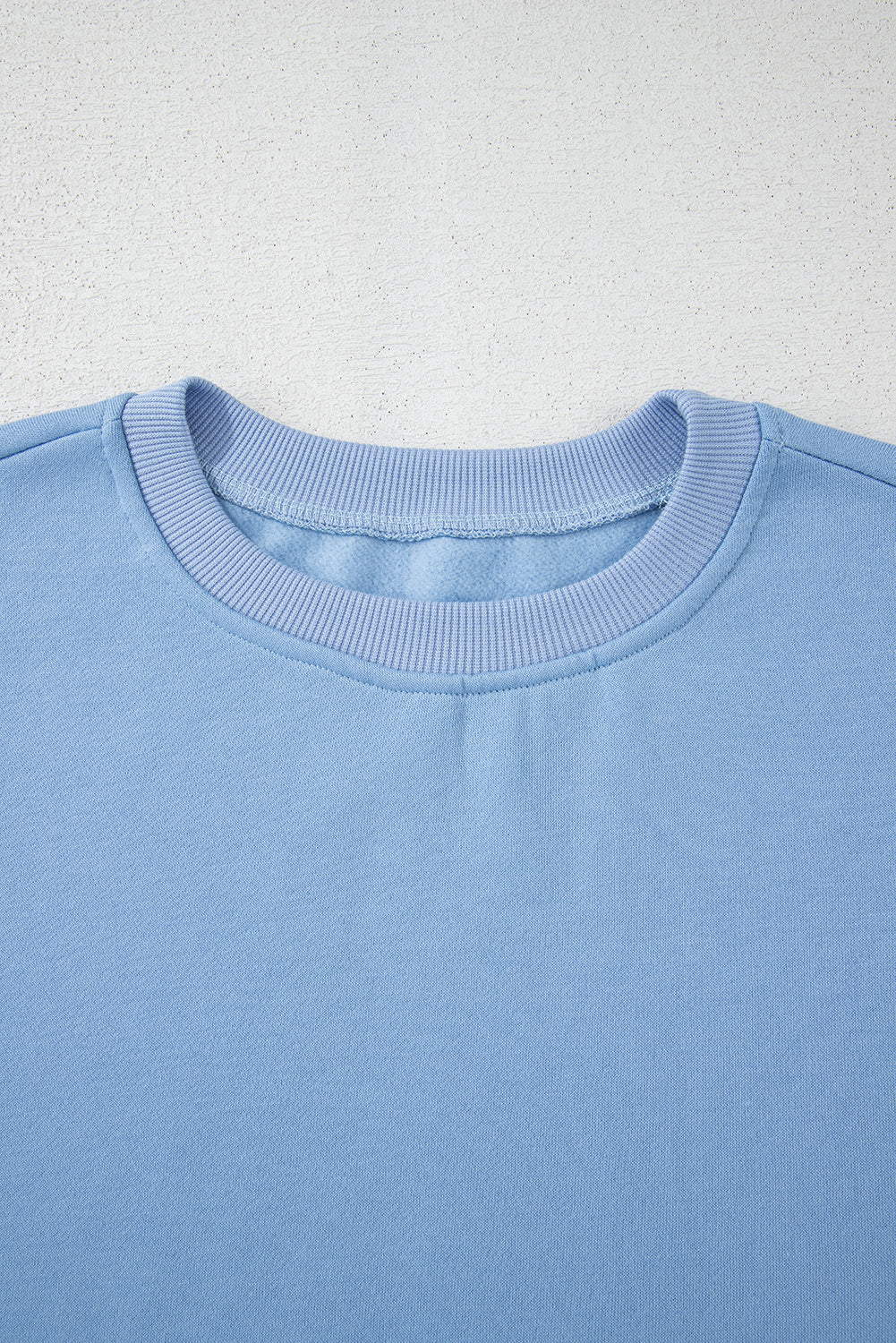 Myosotis Contrast Bow Decor Dropped Sleeve Crewneck Sweatshirt-Tops/Sweatshirts & Hoodies-[Adult]-[Female]-2022 Online Blue Zone Planet
