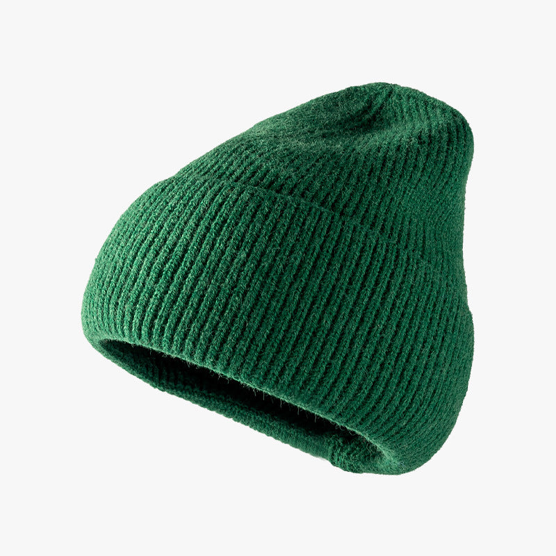 Thermal Solid Knit Hat-HATS-[Adult]-[Female]-Dark Green-One Size-2022 Online Blue Zone Planet