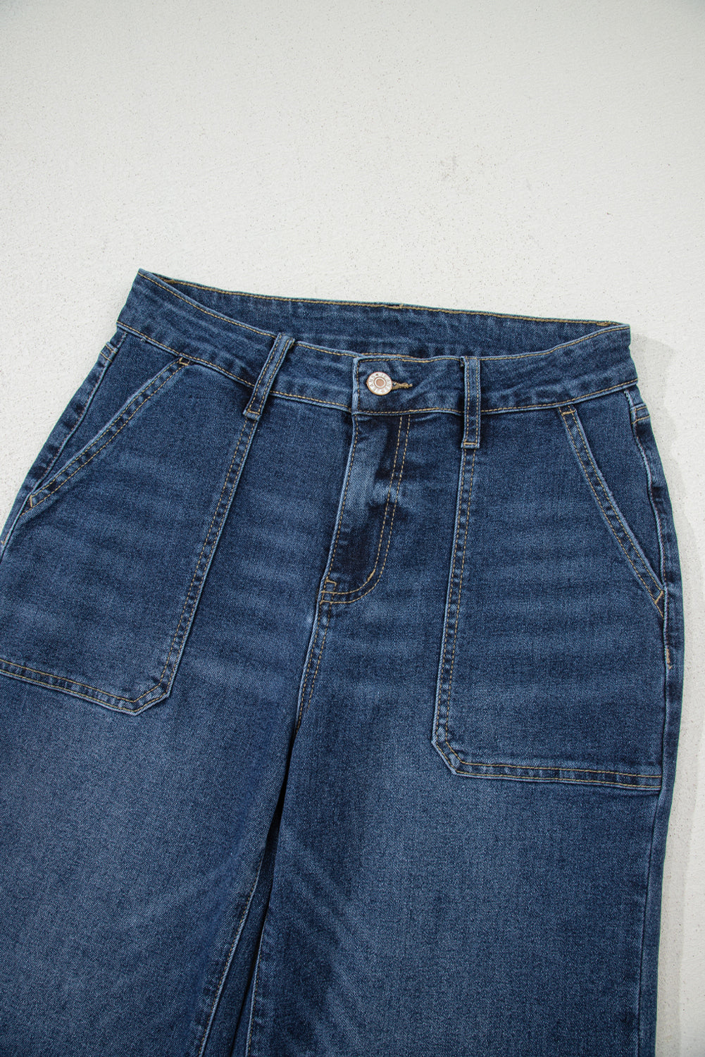 Ashleigh Blue Cropped High Rise Wide Leg Jeans-Bottoms/Jeans-[Adult]-[Female]-2022 Online Blue Zone Planet