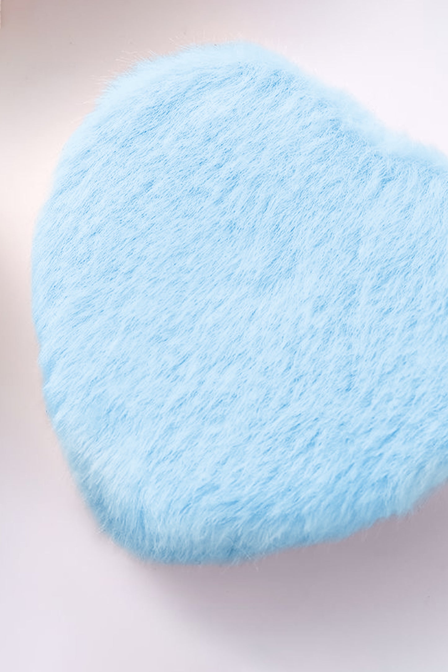 Light Blue Heart Shape Double Sides Fluffy Cute Mini Cosmetic Mirror-Beauty-[Adult]-[Female]-2022 Online Blue Zone Planet