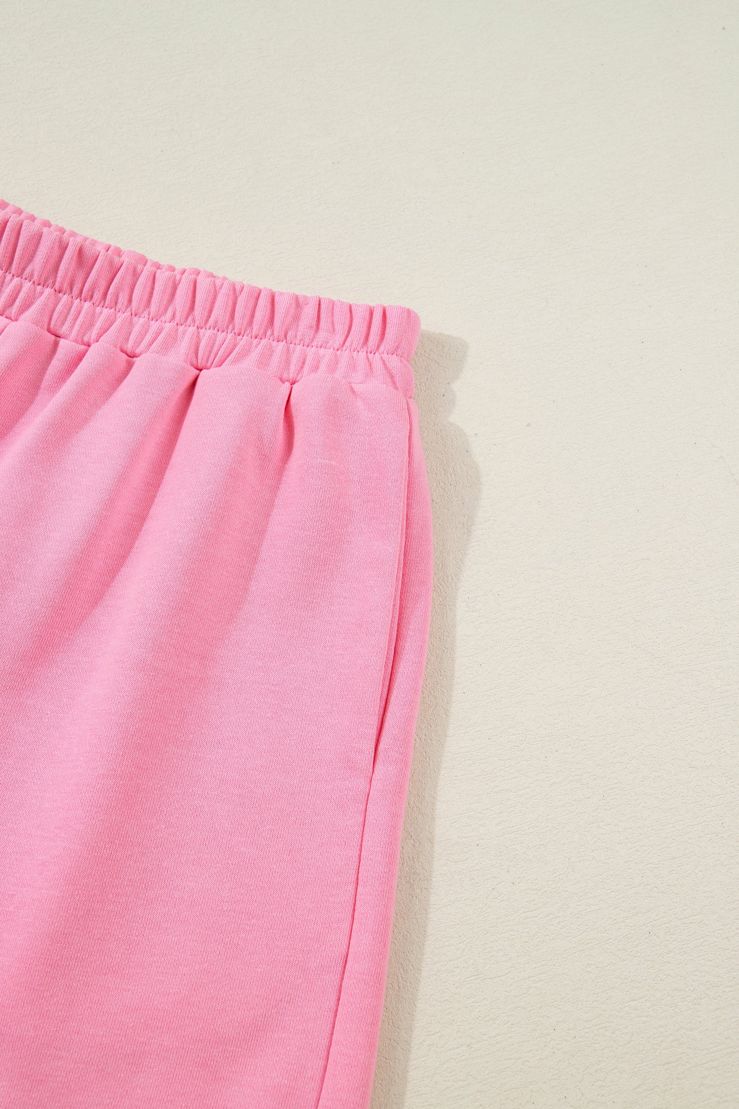 Sachet Pink Plaid Contrasted Double Christmas Tree Patched Raglan Sleeve Pullover 2pcs Short Set-Two Piece Sets/Short Sets-[Adult]-[Female]-2022 Online Blue Zone Planet