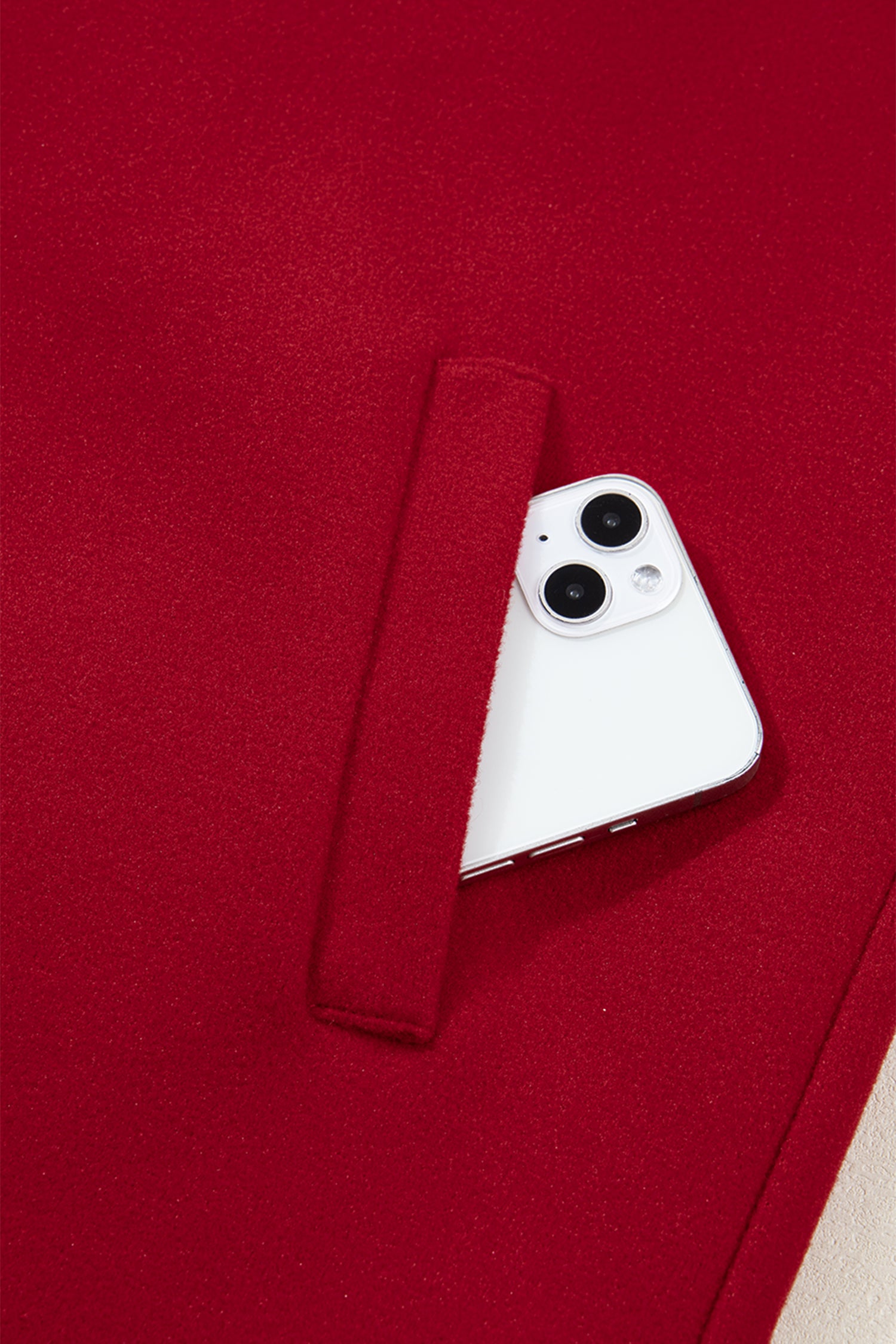 Racing Red Contrast Cuffed Drop Shoulder Zip up Tunic Hoodie-Tops / Dresses-[Adult]-[Female]-2022 Online Blue Zone Planet