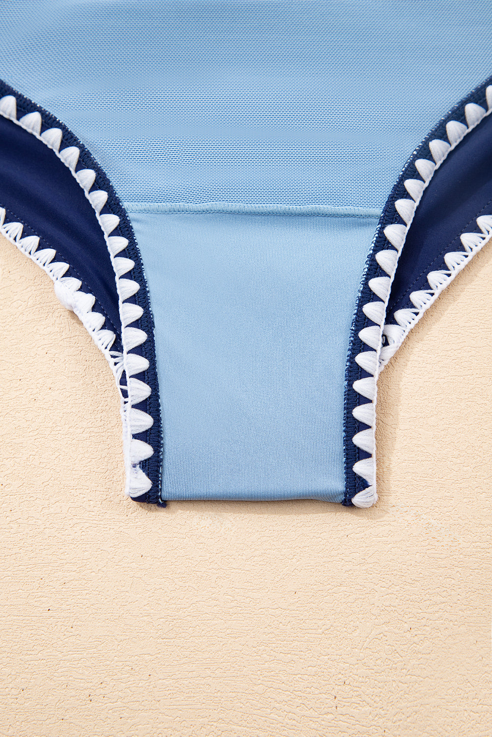 Black Ric Rac Trim Contrasted Patchwork Cutout One Piece Swimsuit-Swimwear/One Piece Swimsuit-[Adult]-[Female]-2022 Online Blue Zone Planet