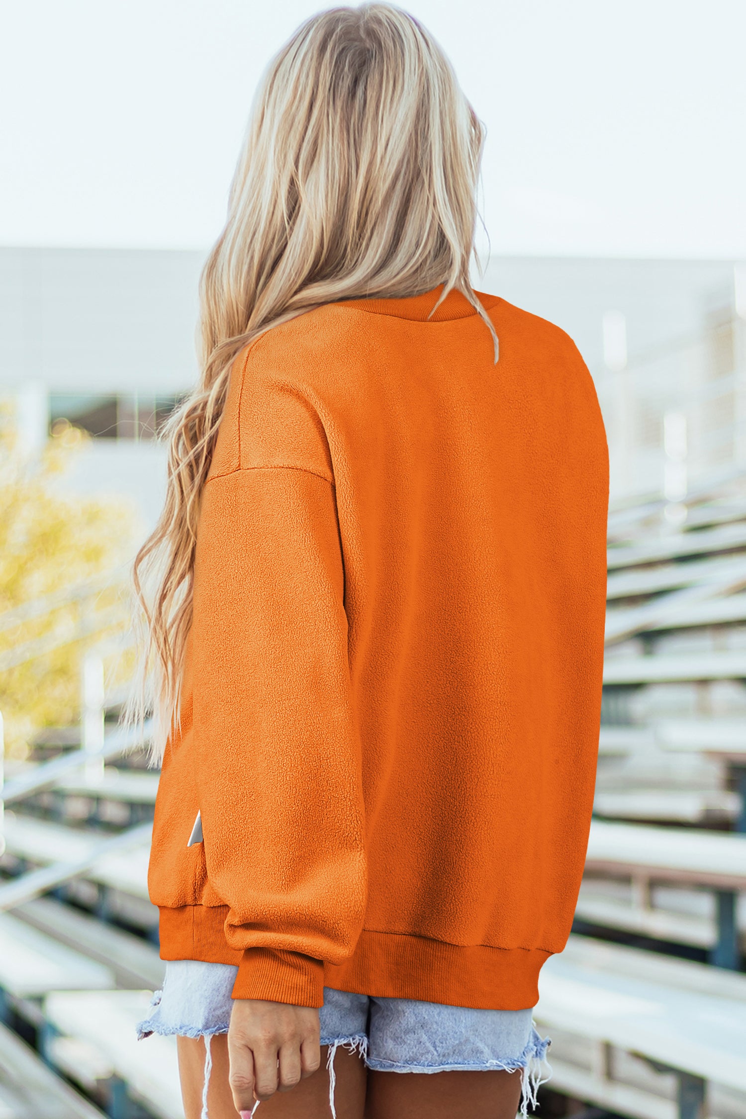 Red Dahlia Oversize Drop Shoulder Reversible Mock Neck Sweatshirt-Tops/Sweatshirts & Hoodies-[Adult]-[Female]-2022 Online Blue Zone Planet