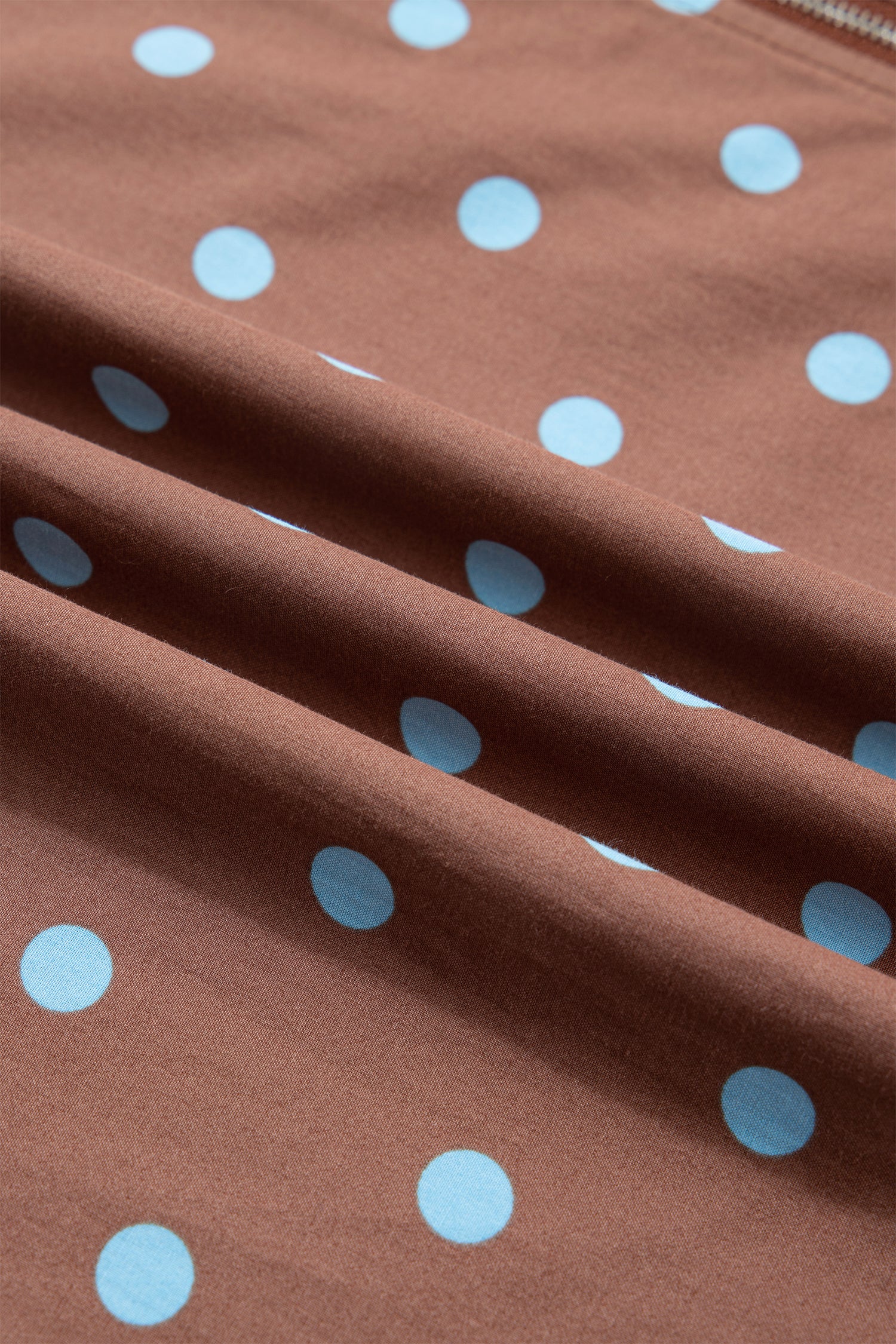 Black Polka Dot Print Contrast Trim V Neck Zip Up Sleeveless Dress-TOPS / DRESSES-[Adult]-[Female]-2022 Online Blue Zone Planet