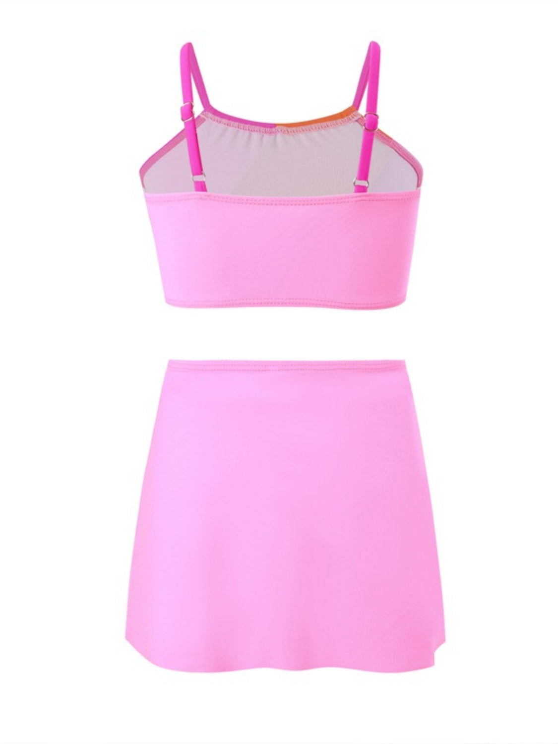 Color Block Top, Brief and Skirt Swim Set-TOPS / DRESSES-[Adult]-[Female]-2022 Online Blue Zone Planet