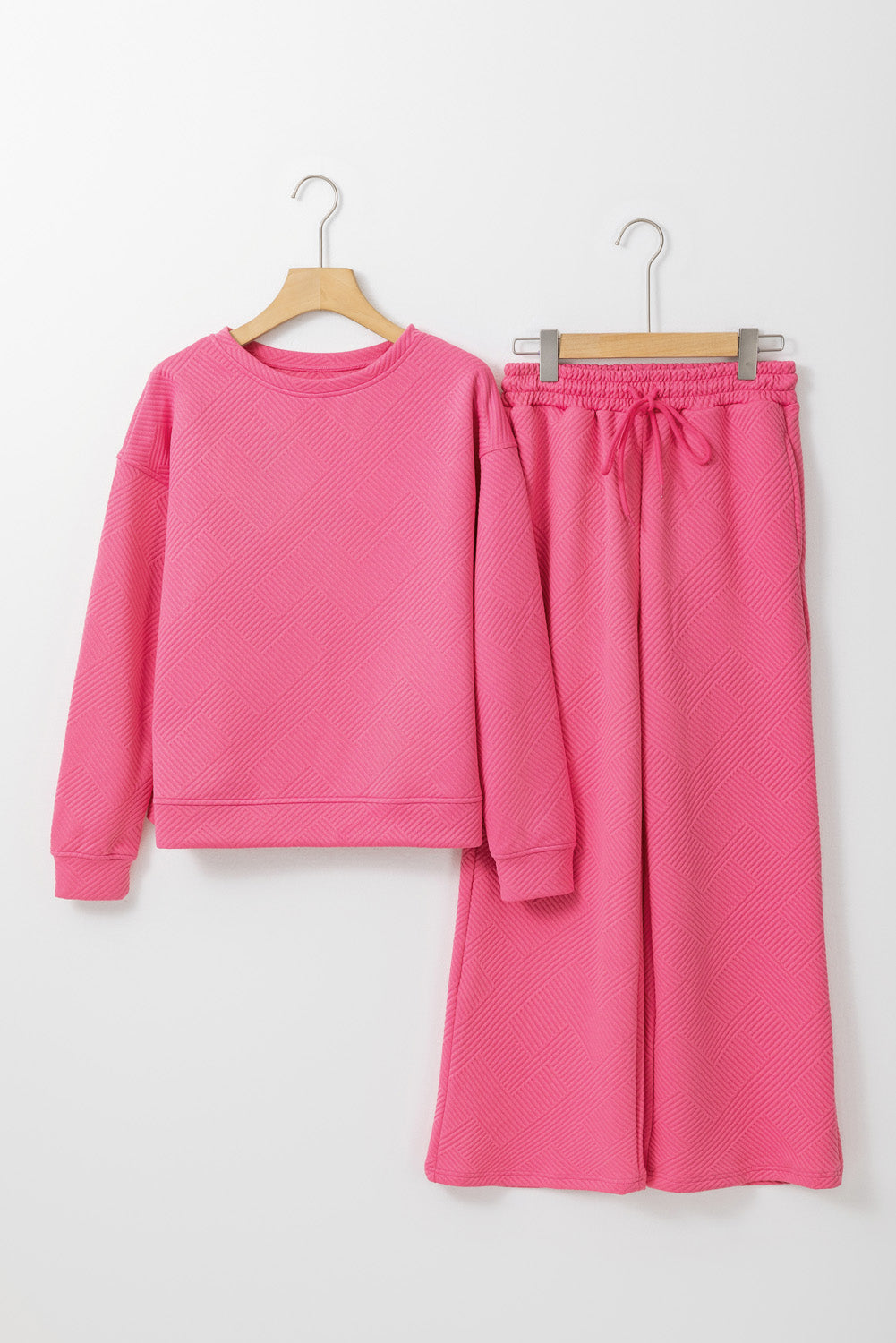 Myosotis Ultra Loose Textured 2pcs Slouchy Outfit
