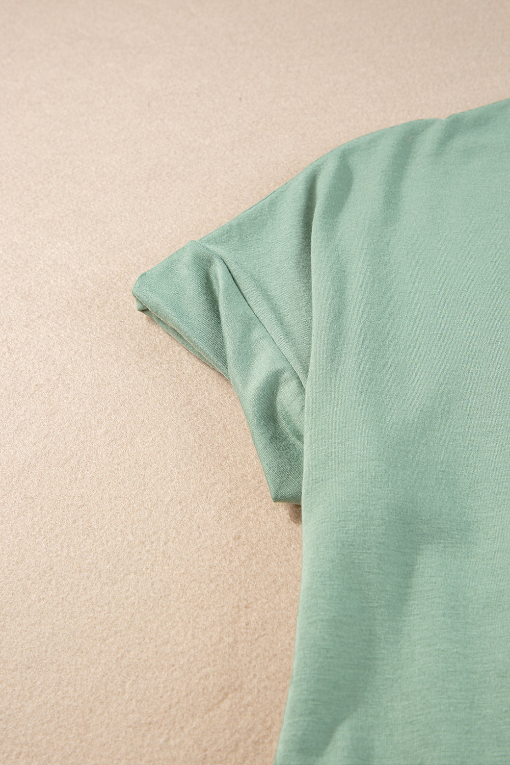 Blue Zone Planet |  Grass Green V Neck Hidden Pocket Splits Maxi T-shirt Dress Blue Zone Planet