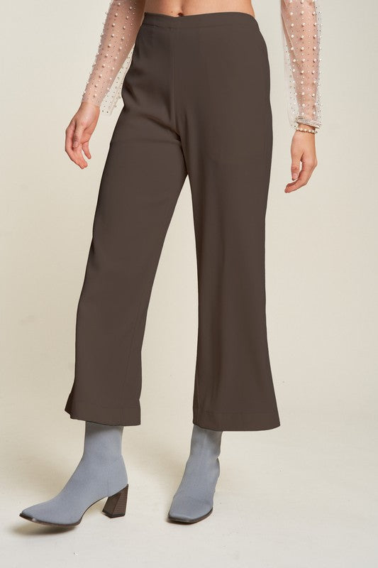 Davi & Dani Wide Leg Mid-Rise Pants-BOTTOM SIZES SMALL MEDIUM LARGE-[Adult]-[Female]-2022 Online Blue Zone Planet