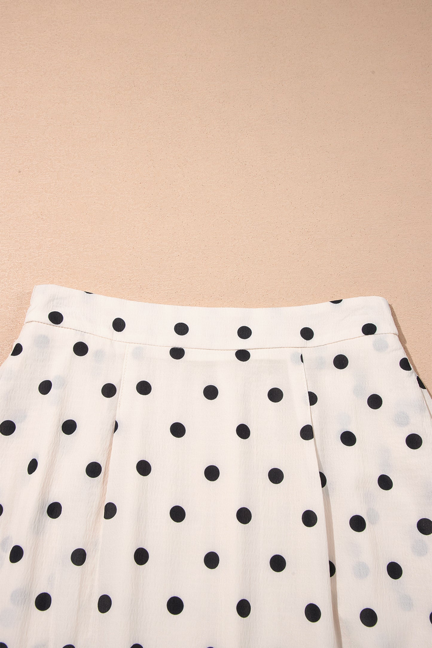 White Polka Dot Ruffled Slit Maxi Skirt-Bottoms/Skirts & Petticoat-[Adult]-[Female]-2022 Online Blue Zone Planet