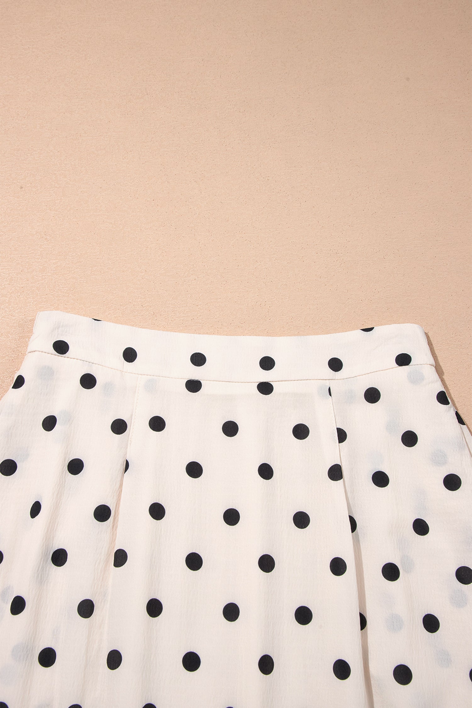 White Polka Dot Ruffled Slit Maxi Skirt-Bottoms/Skirts & Petticoat-[Adult]-[Female]-2022 Online Blue Zone Planet