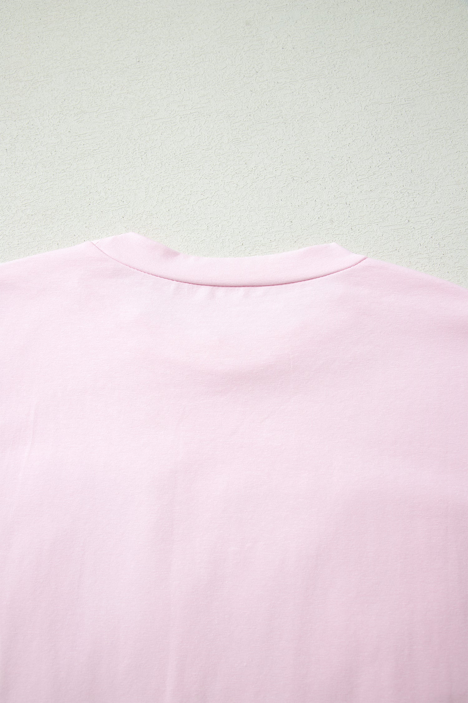 Pink Pray Sequin Leopard Multiple Patched Graphic Tee-Tops/Tops & Tees-[Adult]-[Female]-2022 Online Blue Zone Planet