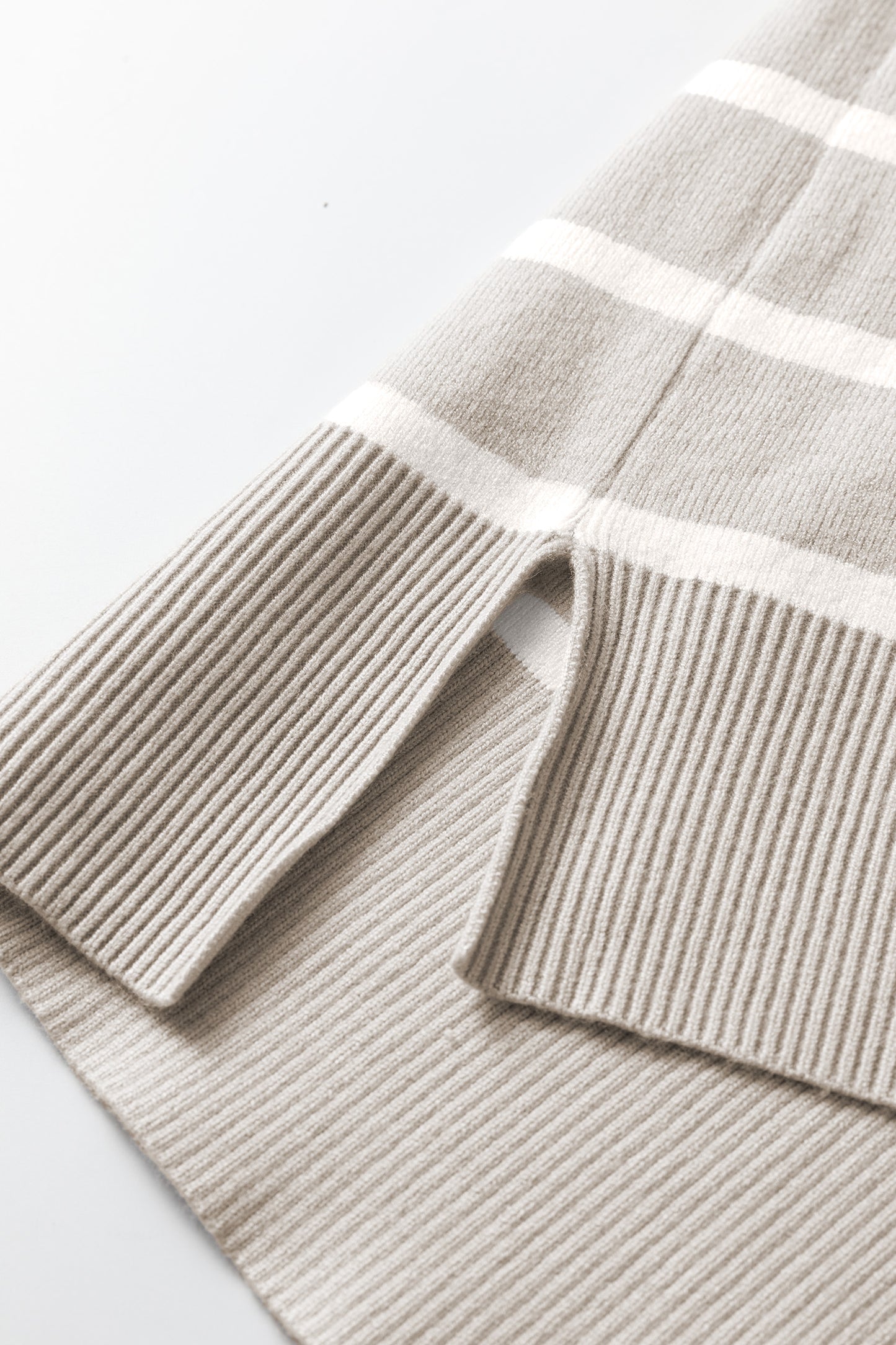 Parchment Side Slits Crewneck Short Sleeve Sweater Tee-TOPS / DRESSES-[Adult]-[Female]-2022 Online Blue Zone Planet