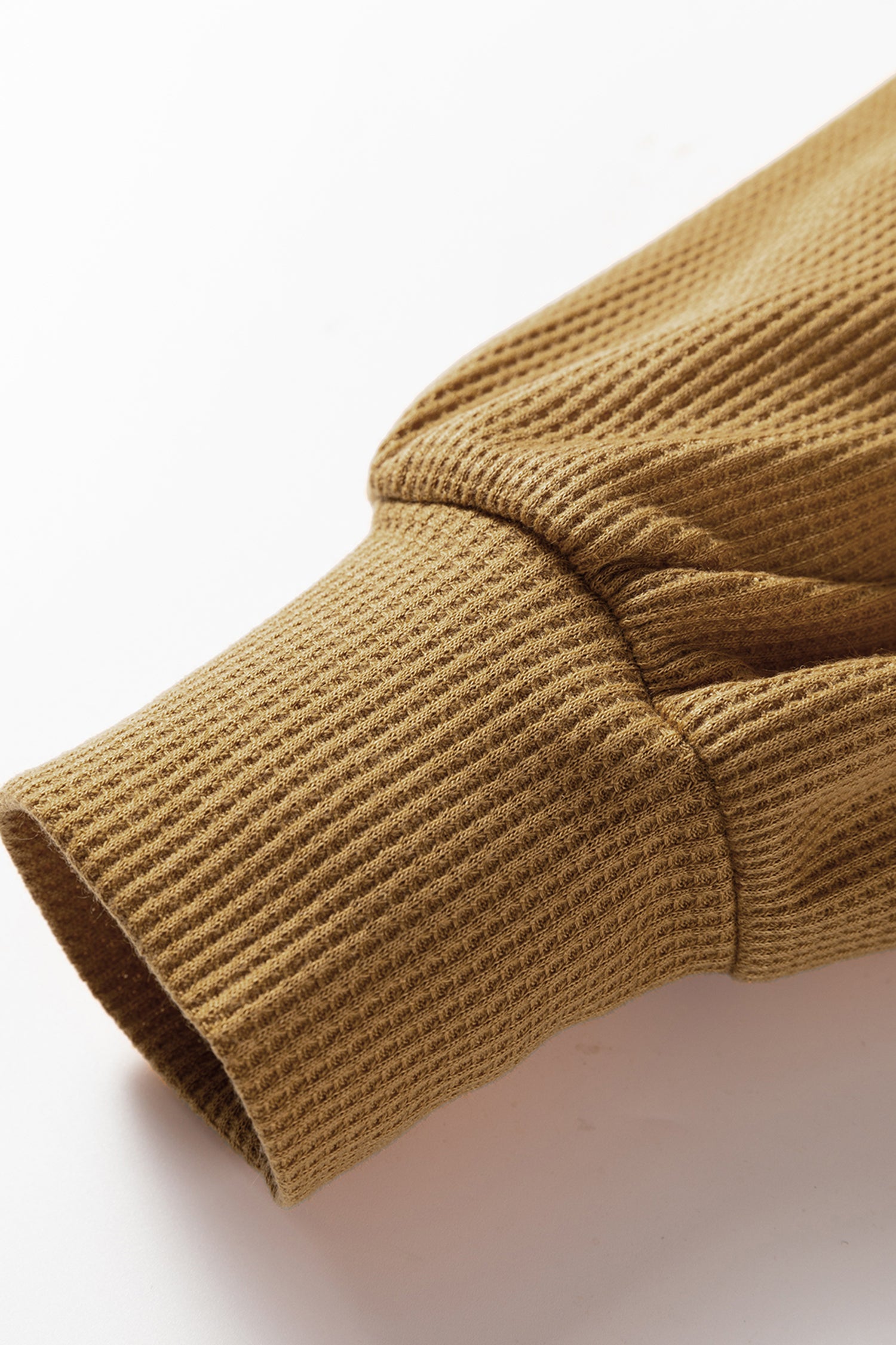 Chestnut Lace Long Sleeve Textured Pullover-Tops/Long Sleeve Tops-[Adult]-[Female]-2022 Online Blue Zone Planet