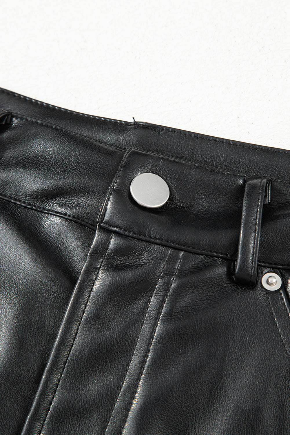Black Faux Leather Side Slit Maxi Skirt-TOPS / DRESSES-[Adult]-[Female]-2022 Online Blue Zone Planet