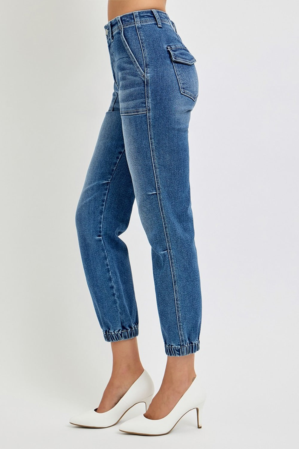 Blue Zone Planet | RISEN Full Size High Rise Ankle Jogger Jeans-TOPS / DRESSES-[Adult]-[Female]-2022 Online Blue Zone Planet