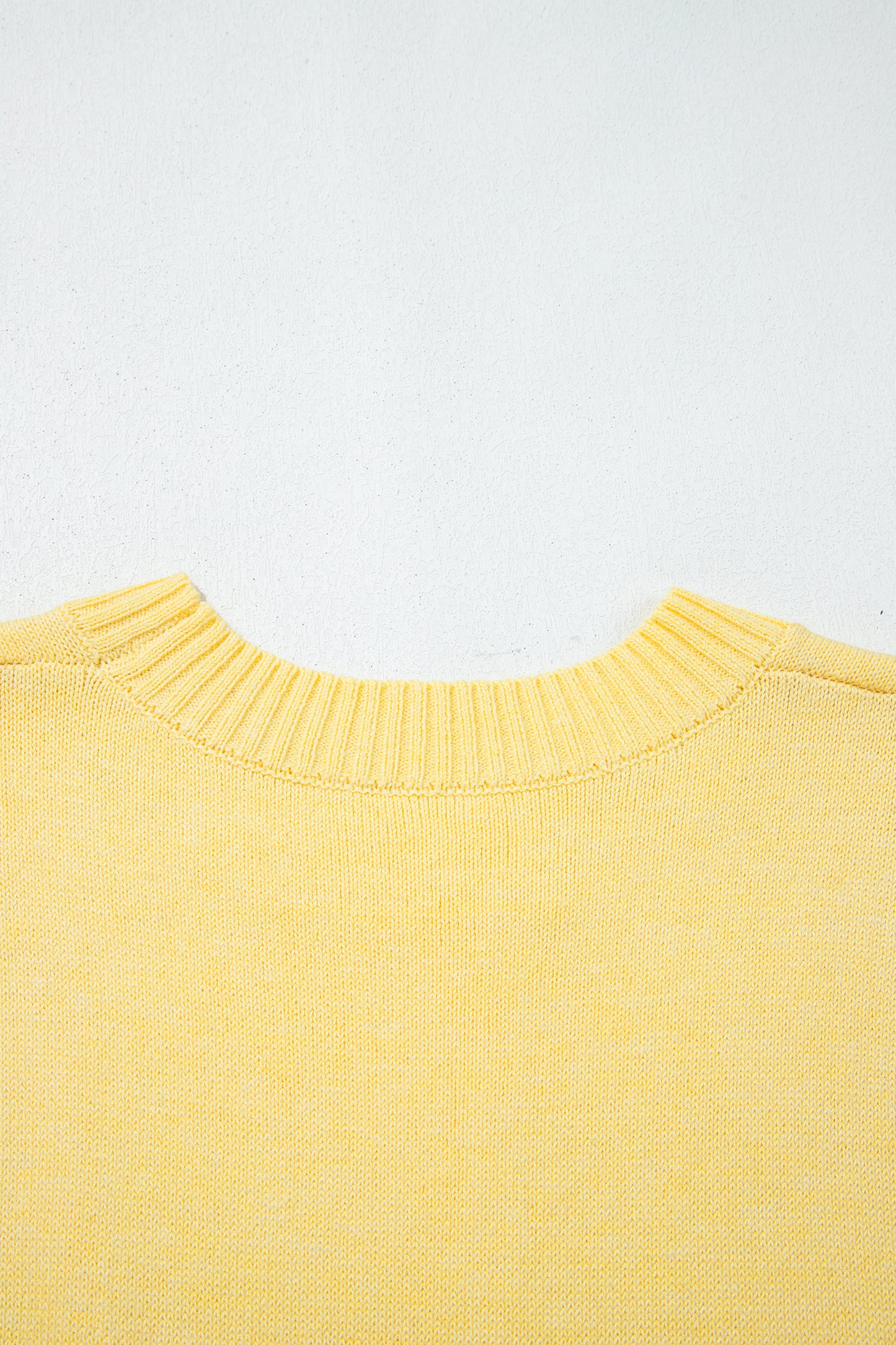 Yellow Cream Large Armhole Side Slit Loose Sweater Vest-TOPS / DRESSES-[Adult]-[Female]-2022 Online Blue Zone Planet