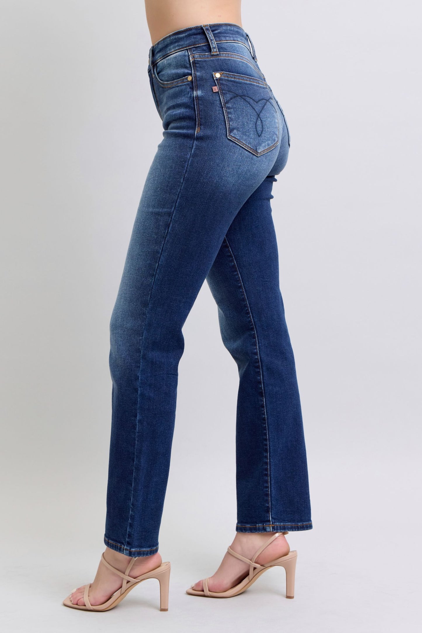 Judy Blue Full Size Washed Straight Leg Jeans with Pockets-BOTTOM SIZES SMALL MEDIUM LARGE-[Adult]-[Female]-2022 Online Blue Zone Planet