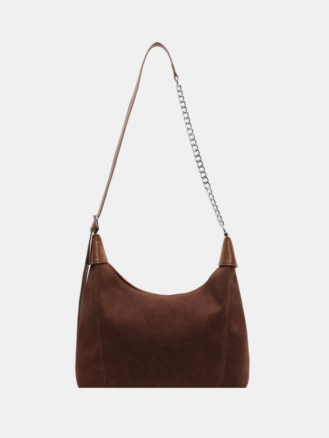 Suede Adjustable Strap Shoulder Bag-[Adult]-[Female]-Dark Brown-One Size-2022 Online Blue Zone Planet