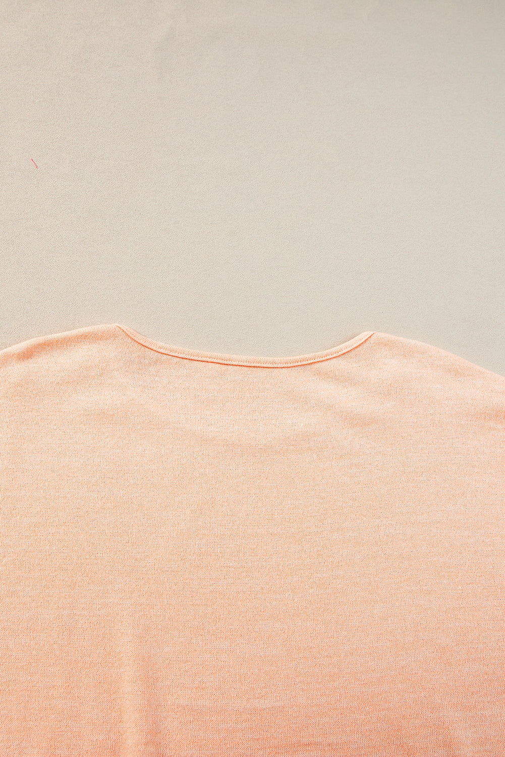 Apricot Pink Button Detail Batwing Sleeve Casual Tee-Tops/Tops & Tees-[Adult]-[Female]-2022 Online Blue Zone Planet