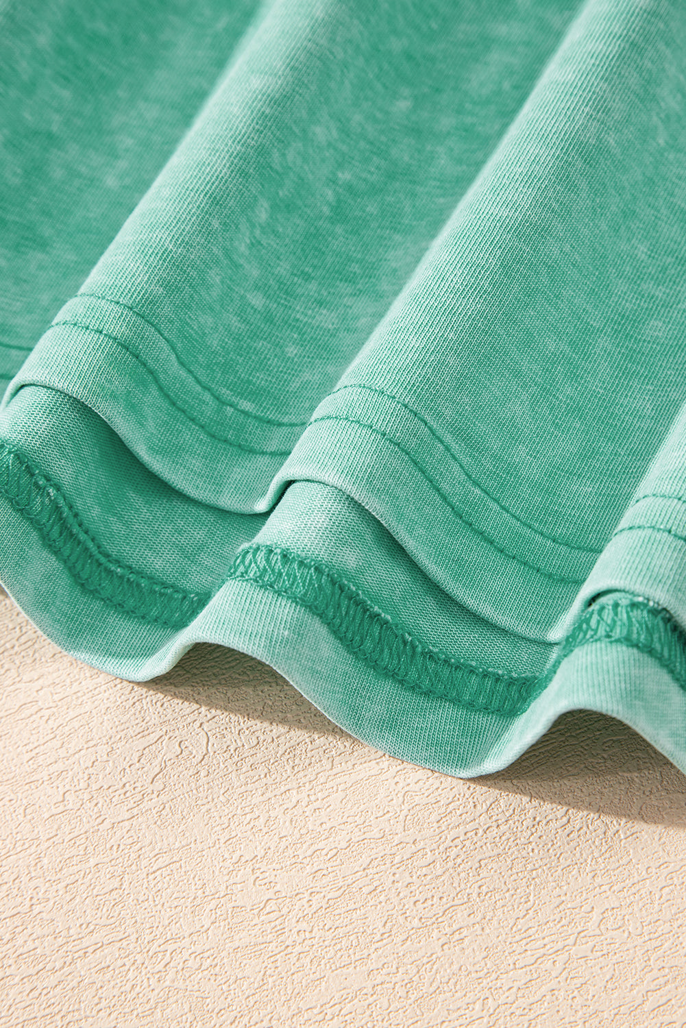 Sea Green Mineral Wash Patched Chest Pocket Casual Tank Top-Tops/Tank Tops-[Adult]-[Female]-2022 Online Blue Zone Planet