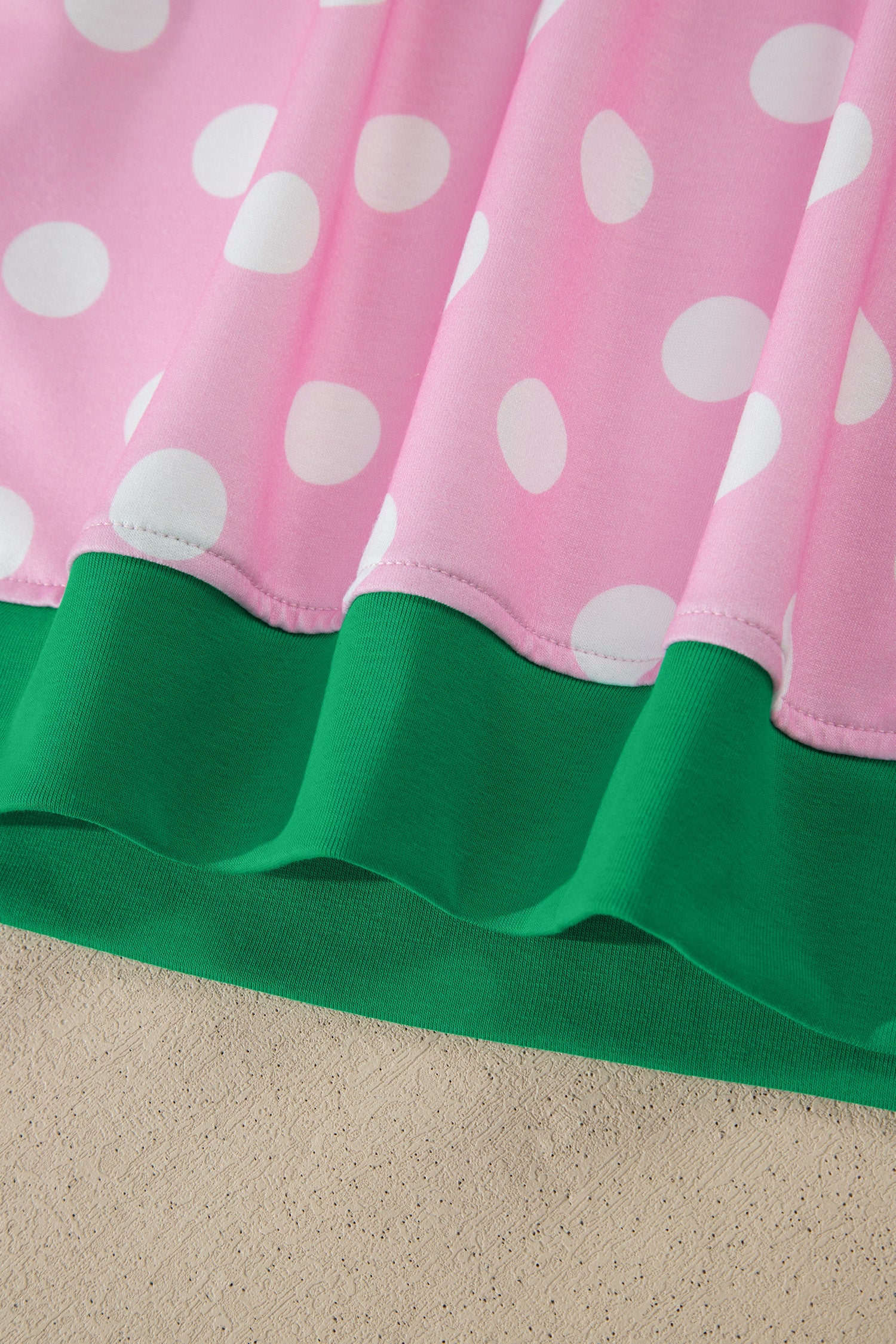 Pink Polka Dot Contrast Edge Casual Short Set-Two Piece Sets/Short Sets-[Adult]-[Female]-2022 Online Blue Zone Planet