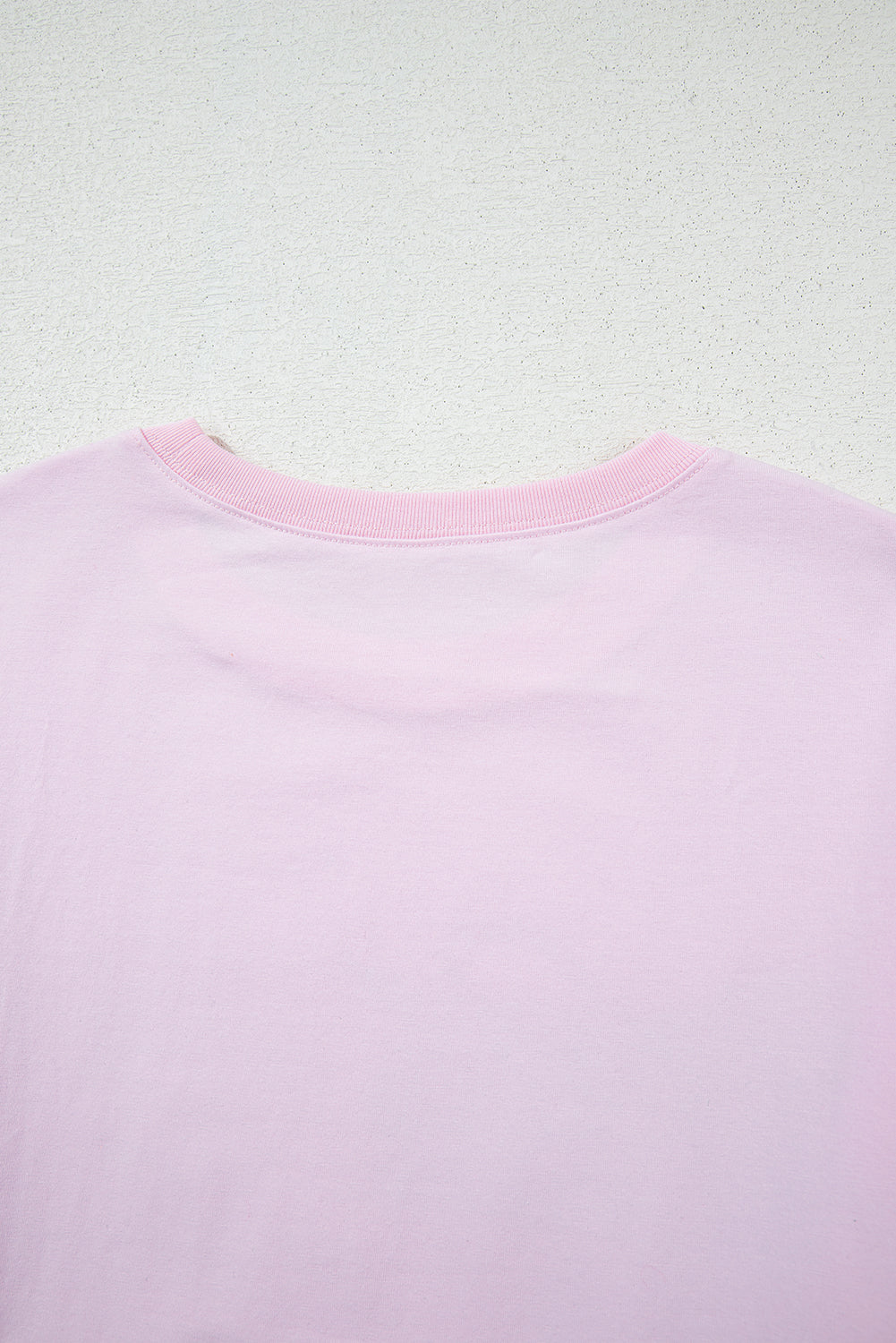 Light Pink Flag Bow Graphic Crewneck Tee-Tops/Tops & Tees-[Adult]-[Female]-2022 Online Blue Zone Planet