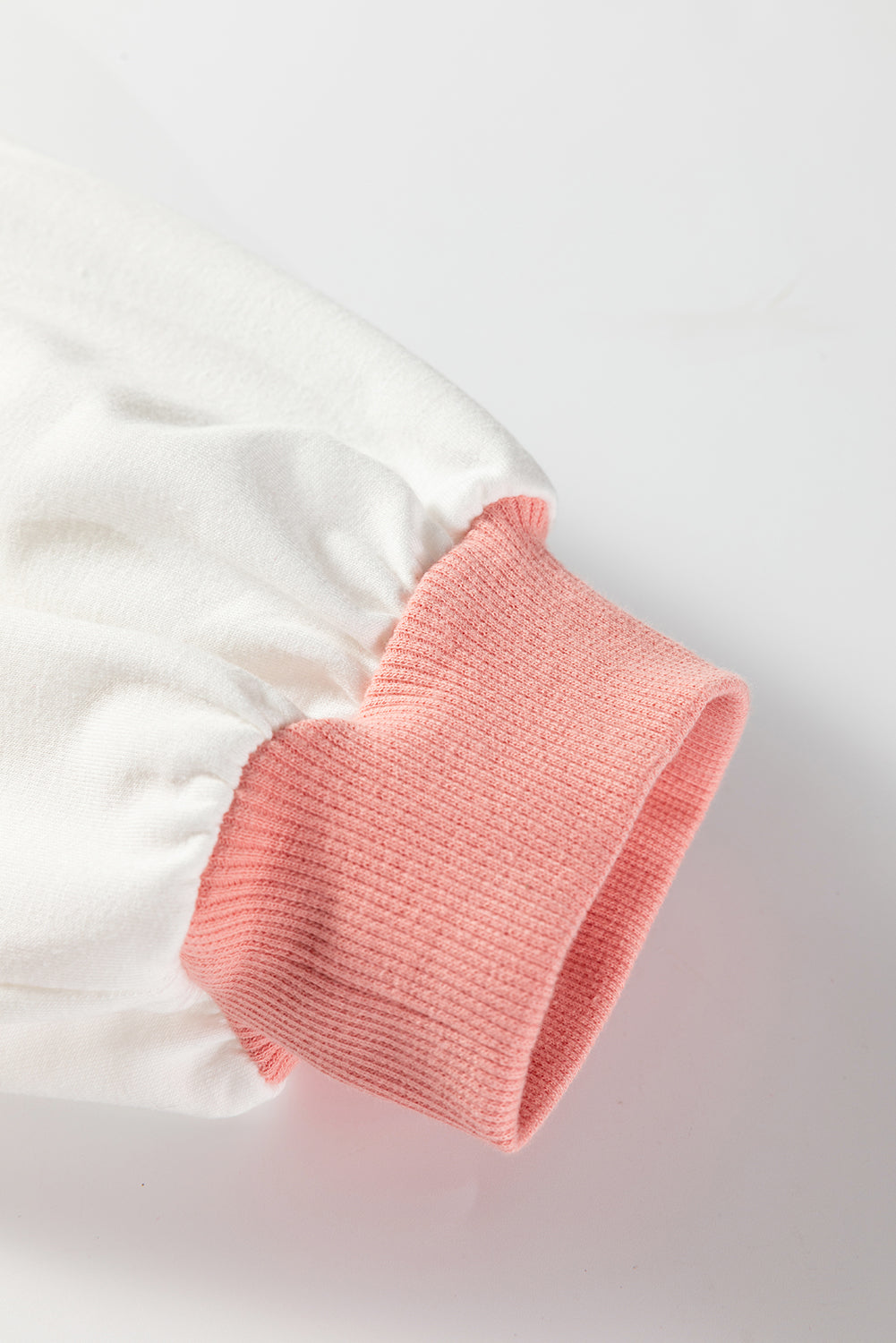 Red Stripe Color Block Patchwork Seam Detail Plus Size Sweatshirt-Plus Size/Plus Size Sweatshirts & Hoodies-[Adult]-[Female]-2022 Online Blue Zone Planet