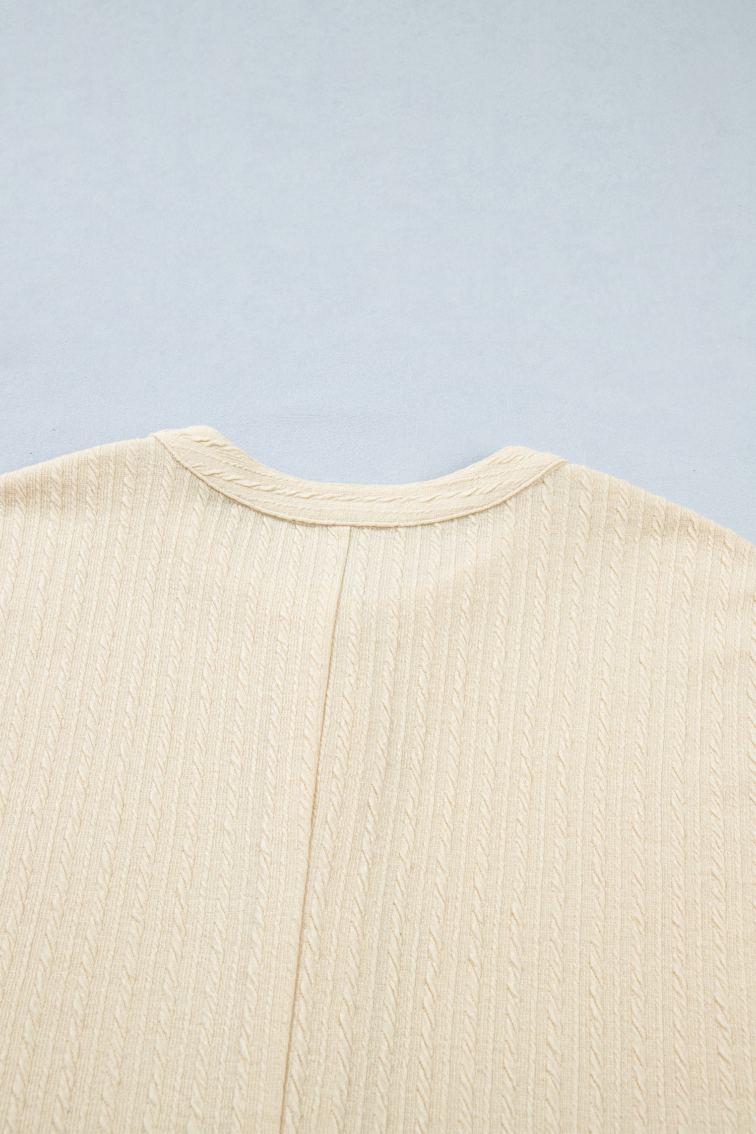 Jet Stream Half Buttons Ribbed Knit Wide Leg Jumpsuit-Bottoms/Jumpsuits & Rompers-[Adult]-[Female]-2022 Online Blue Zone Planet