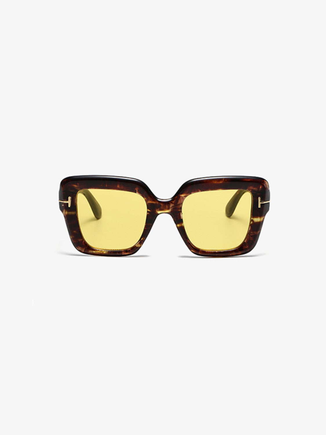 Polycarbonate Frame Square Sunglasses-SUN GLASSES-[Adult]-[Female]-2022 Online Blue Zone Planet