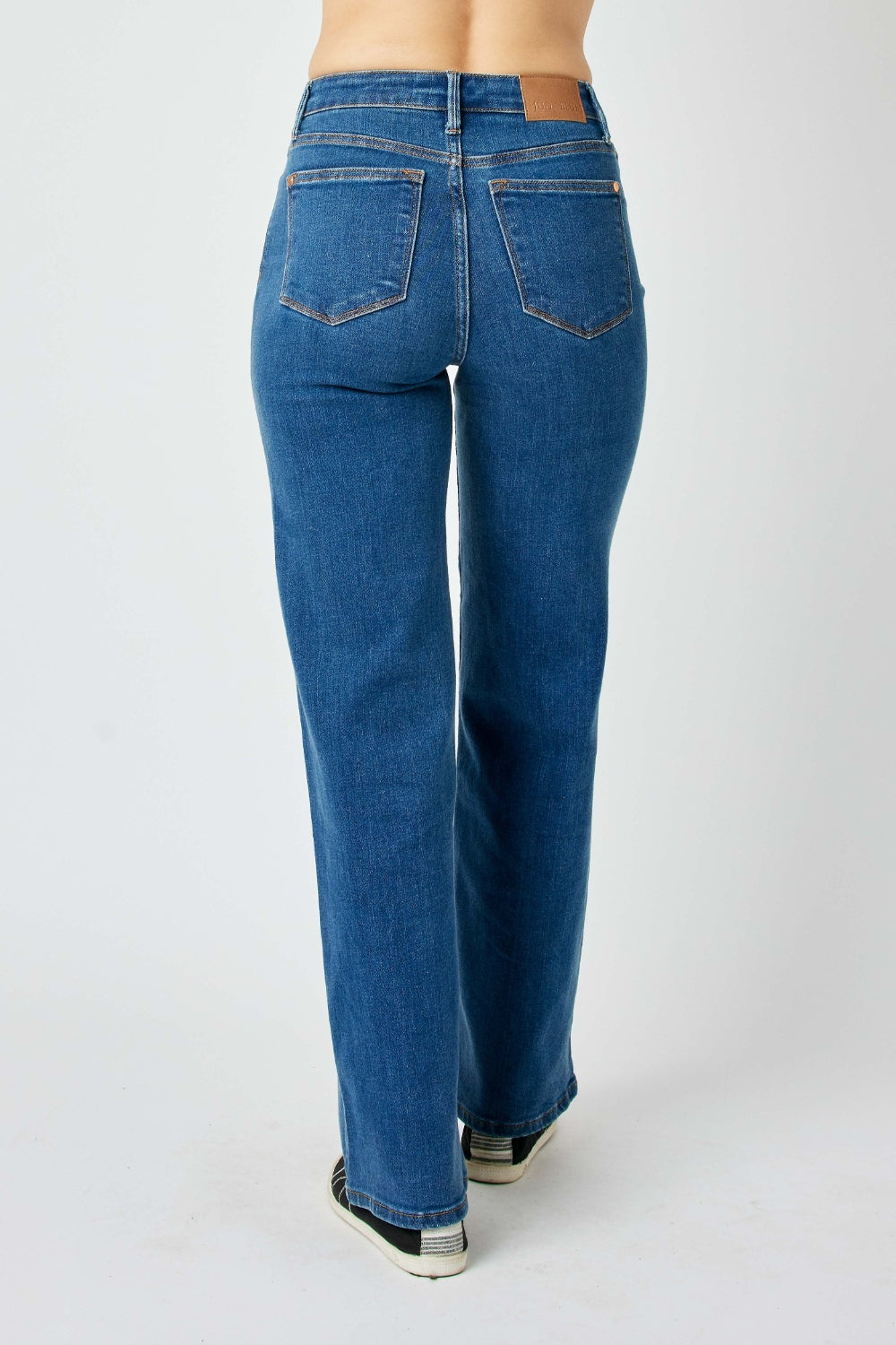 Blue Zone Planet | Judy Blue Full Size High Rise Straight Jeans-TOPS / DRESSES-[Adult]-[Female]-2022 Online Blue Zone Planet