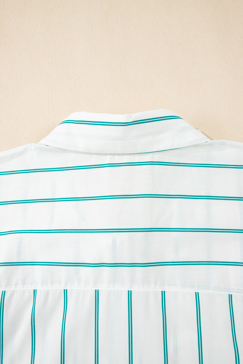 Green Stripe Plus Size St Patricks Day Short Sleeve Buttoned Shirt Dress-TOPS / DRESSES-[Adult]-[Female]-2022 Online Blue Zone Planet
