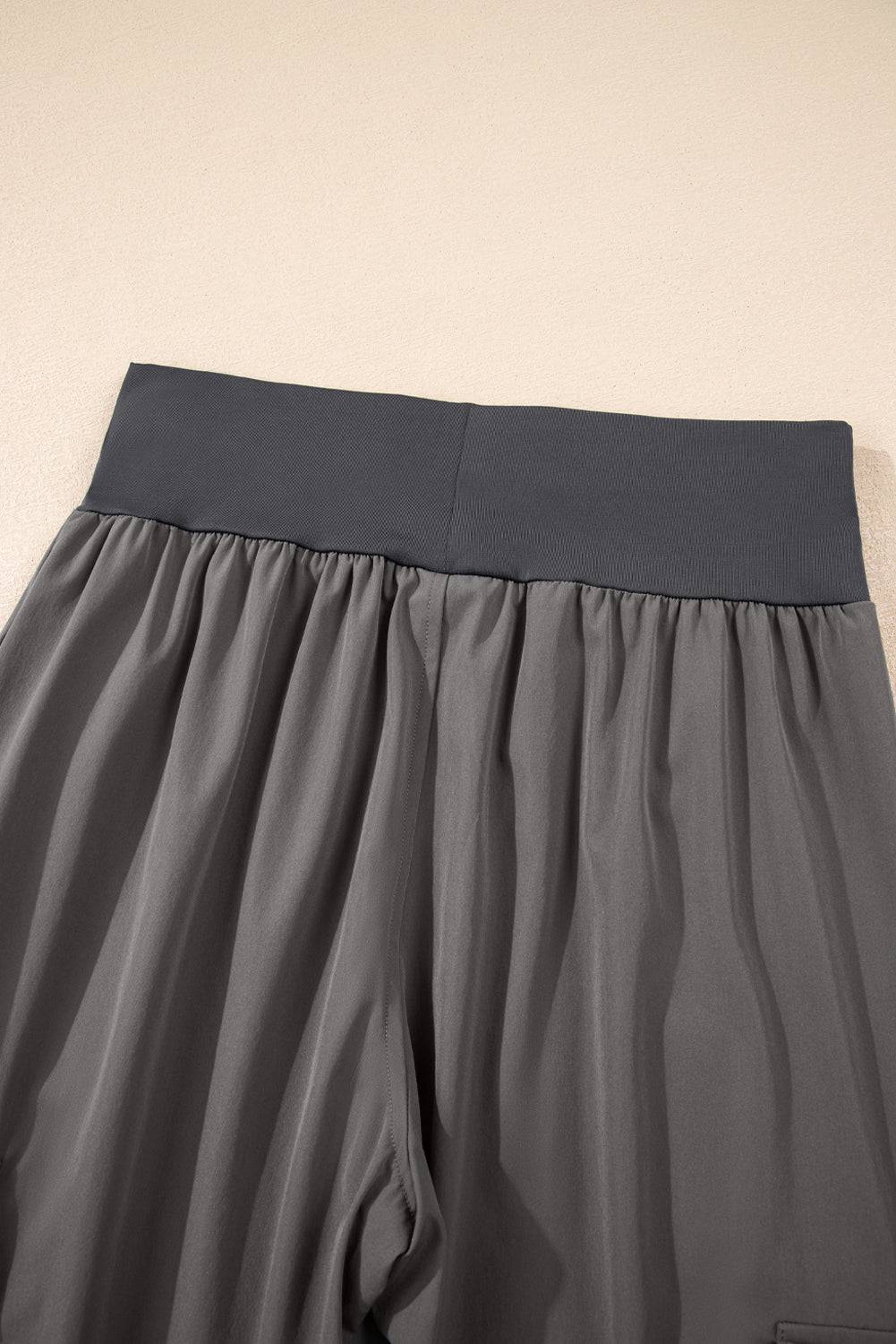 Medium Grey Elastic High Waist Pocketed Cargo Jogger Pants-Bottoms/Pants & Culotte-[Adult]-[Female]-2022 Online Blue Zone Planet