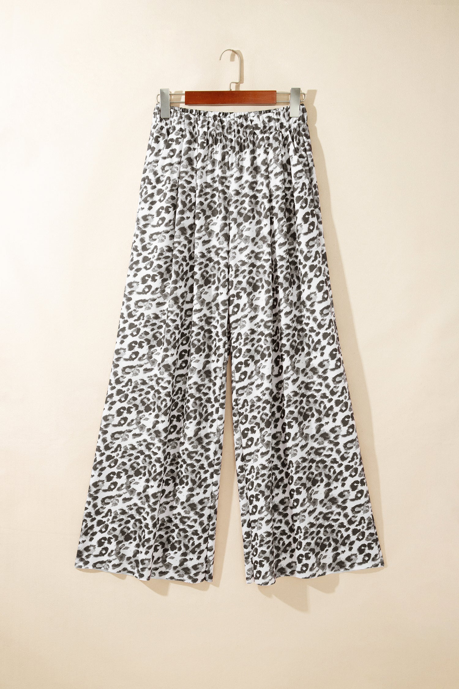 Multicolour Leopard Print Wide Leg Full Length Pants-Bottoms/Pants & Culotte-[Adult]-[Female]-2022 Online Blue Zone Planet