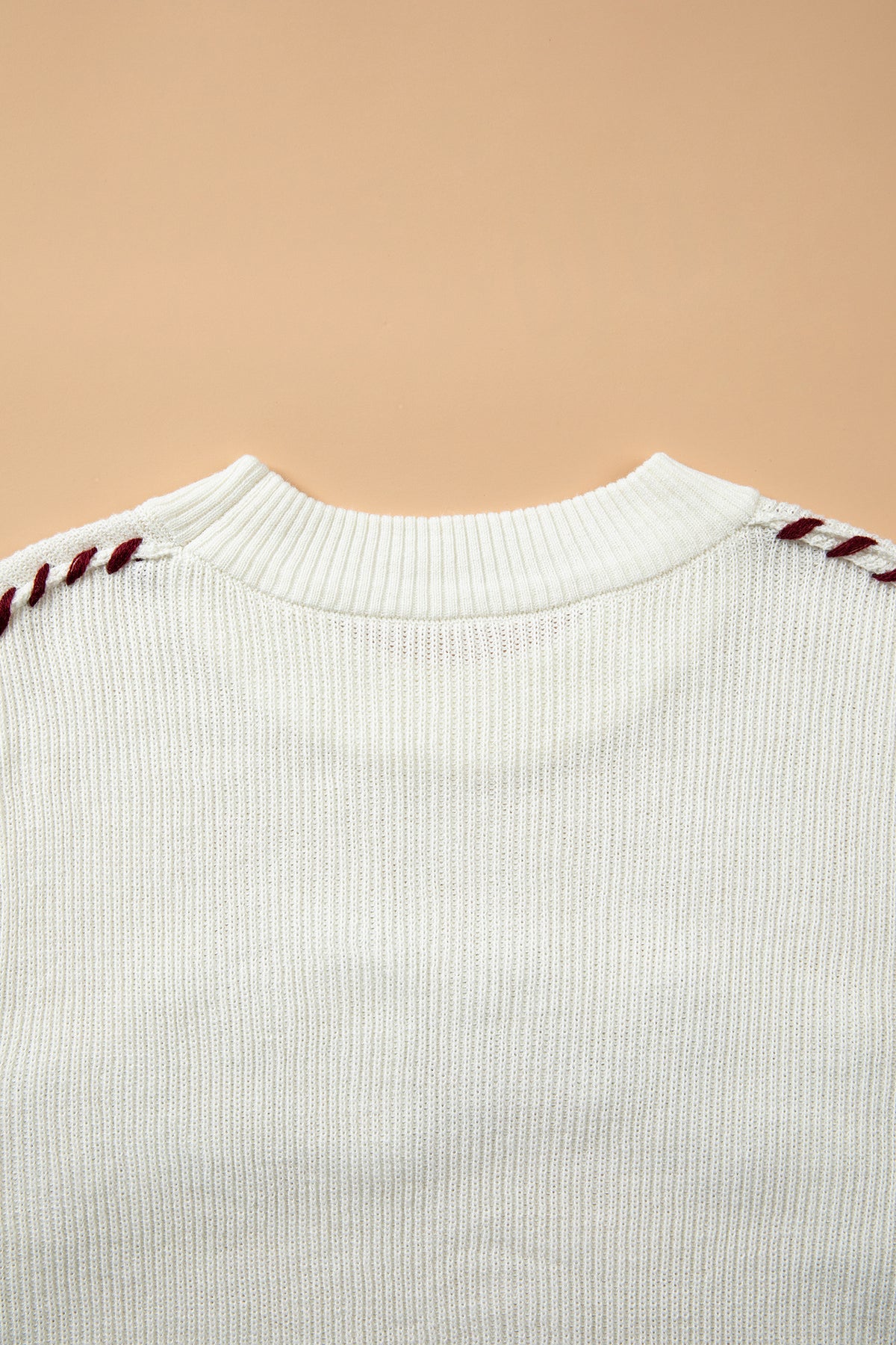 Beige Drop Shoulder Game Day Letter Print Pullover Sweater-TOPS / DRESSES-[Adult]-[Female]-2022 Online Blue Zone Planet
