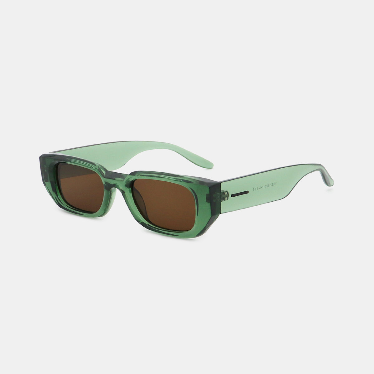 Polycarbonate Frame Rectangle Sunglasses-SUN GLASSES-[Adult]-[Female]-2022 Online Blue Zone Planet