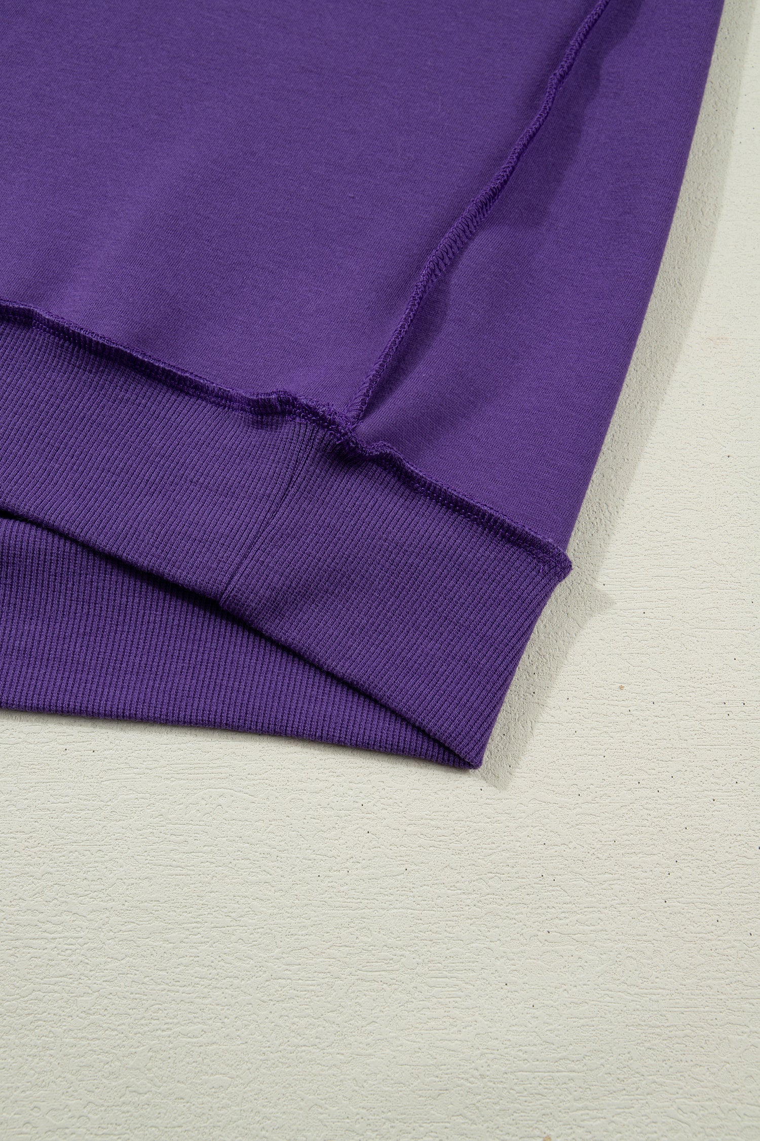 Tillandsia Purple Oversize Drop Shoulder Reversible Mock Neck Sweatshirt-Tops/Sweatshirts & Hoodies-[Adult]-[Female]-2022 Online Blue Zone Planet