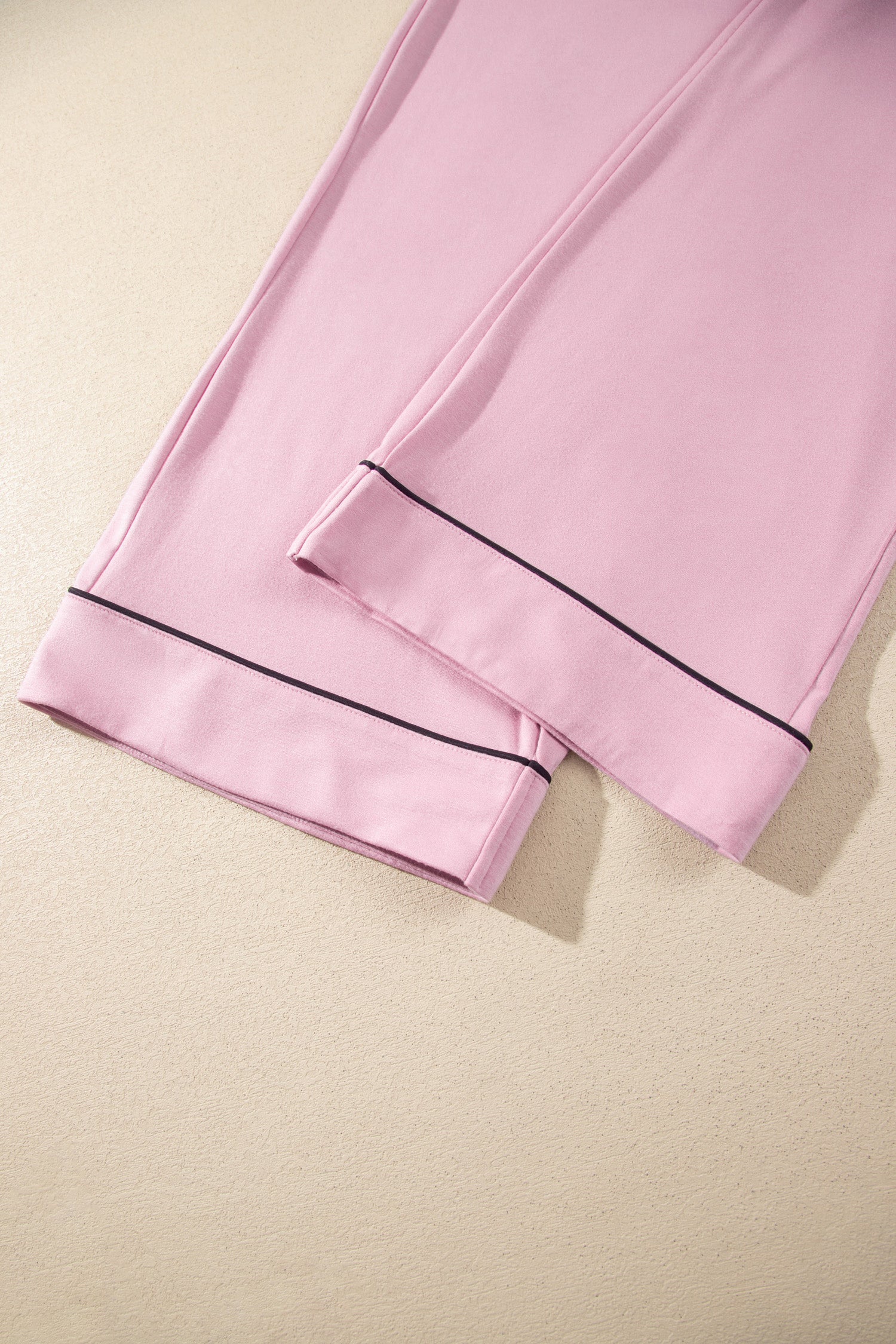 Delicacy Long Sleeve Colorblock Patchwork Two Piece Home Wear Lounge Set-Loungewear & Sleepwear/Loungewear-[Adult]-[Female]-2022 Online Blue Zone Planet
