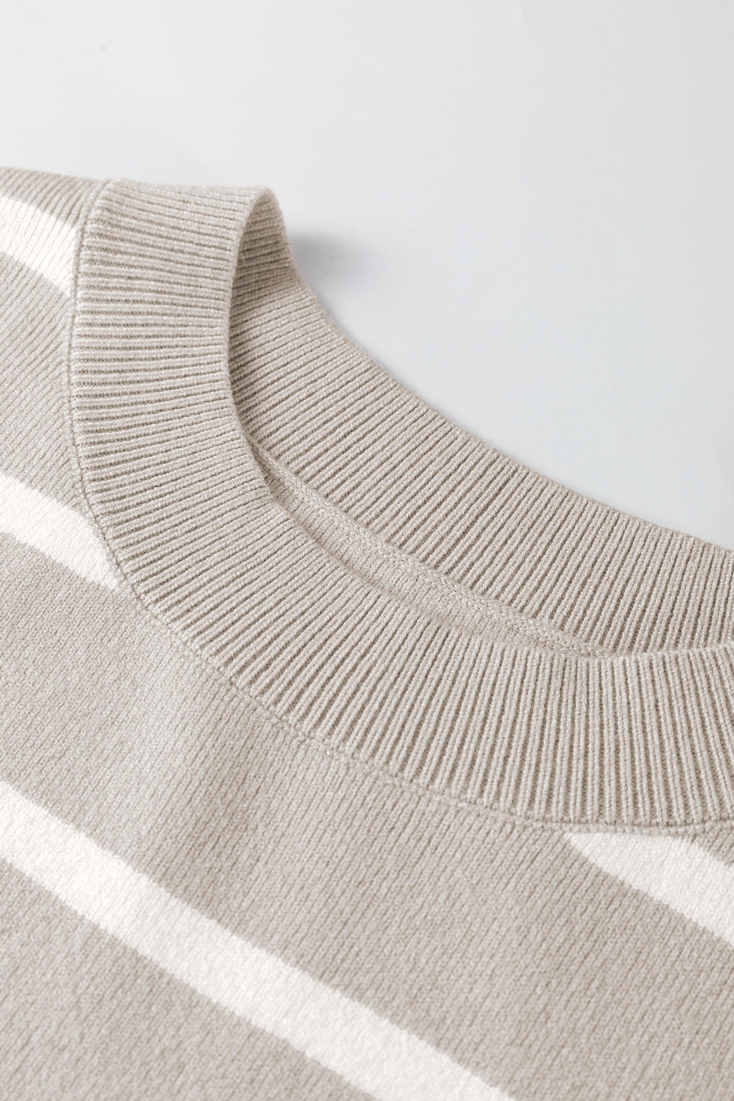 Parchment Side Slits Crewneck Short Sleeve Sweater Tee-TOPS / DRESSES-[Adult]-[Female]-2022 Online Blue Zone Planet