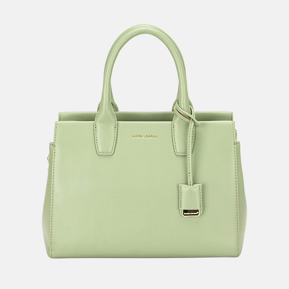 David Jones PU Leather Handbag-HANDBAGS-[Adult]-[Female]-Apple Green-One Size-2022 Online Blue Zone Planet