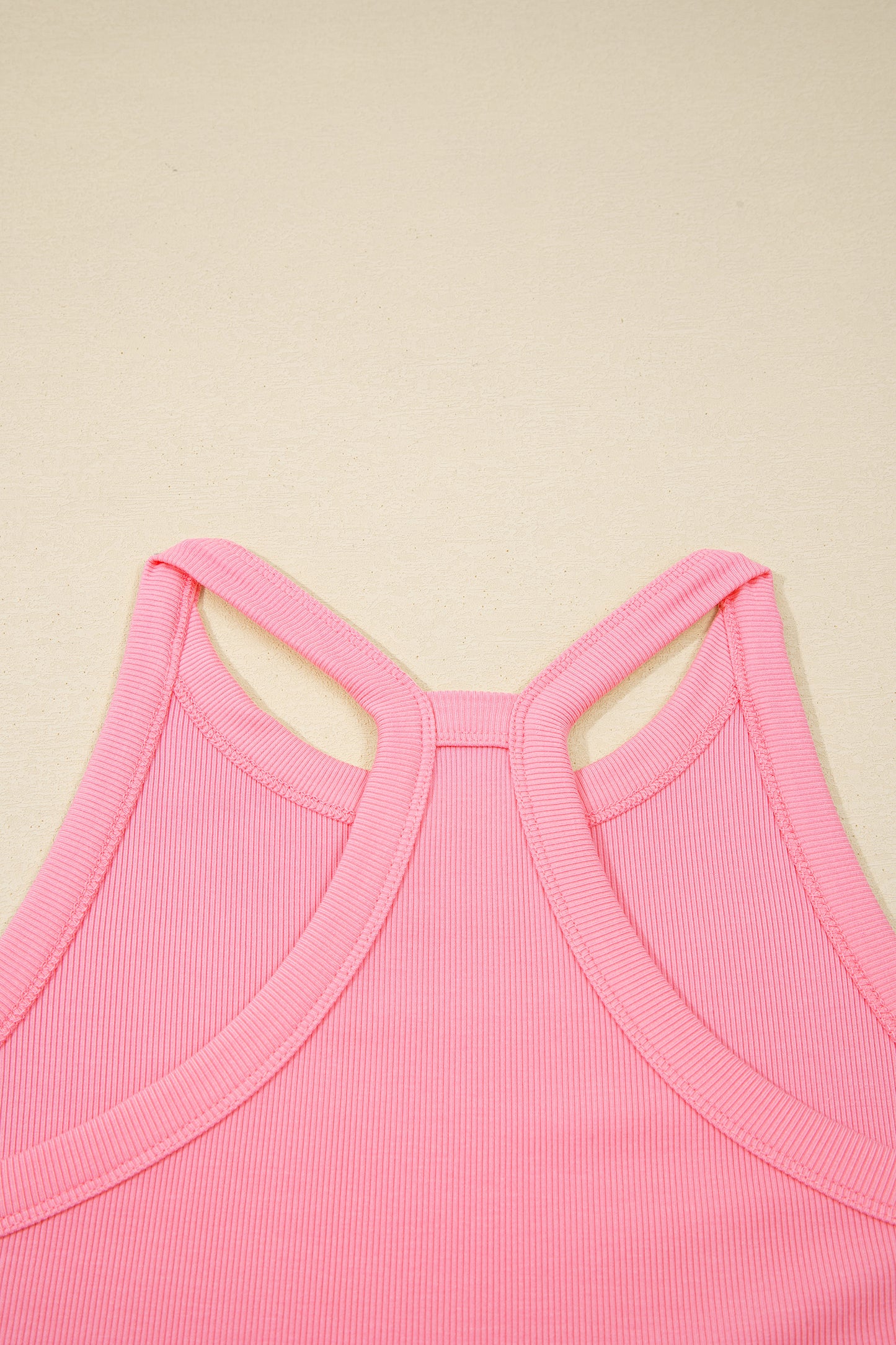 Sachet Pink Slim Tank Top Elastic Waist Mini Skort 2pcs Outfit-Two Piece Sets/Two Piece Dresses-[Adult]-[Female]-2022 Online Blue Zone Planet
