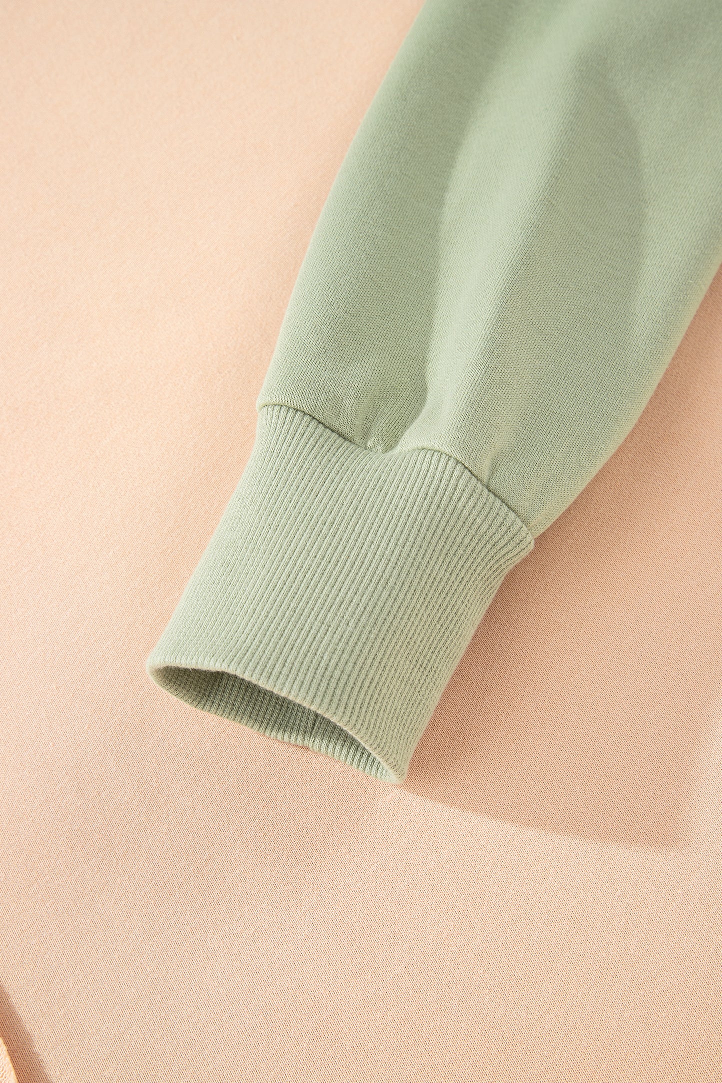 Beige Color Block Patchwork Split Hem Casual Sweatshirt-Tops/Sweatshirts & Hoodies-[Adult]-[Female]-2022 Online Blue Zone Planet