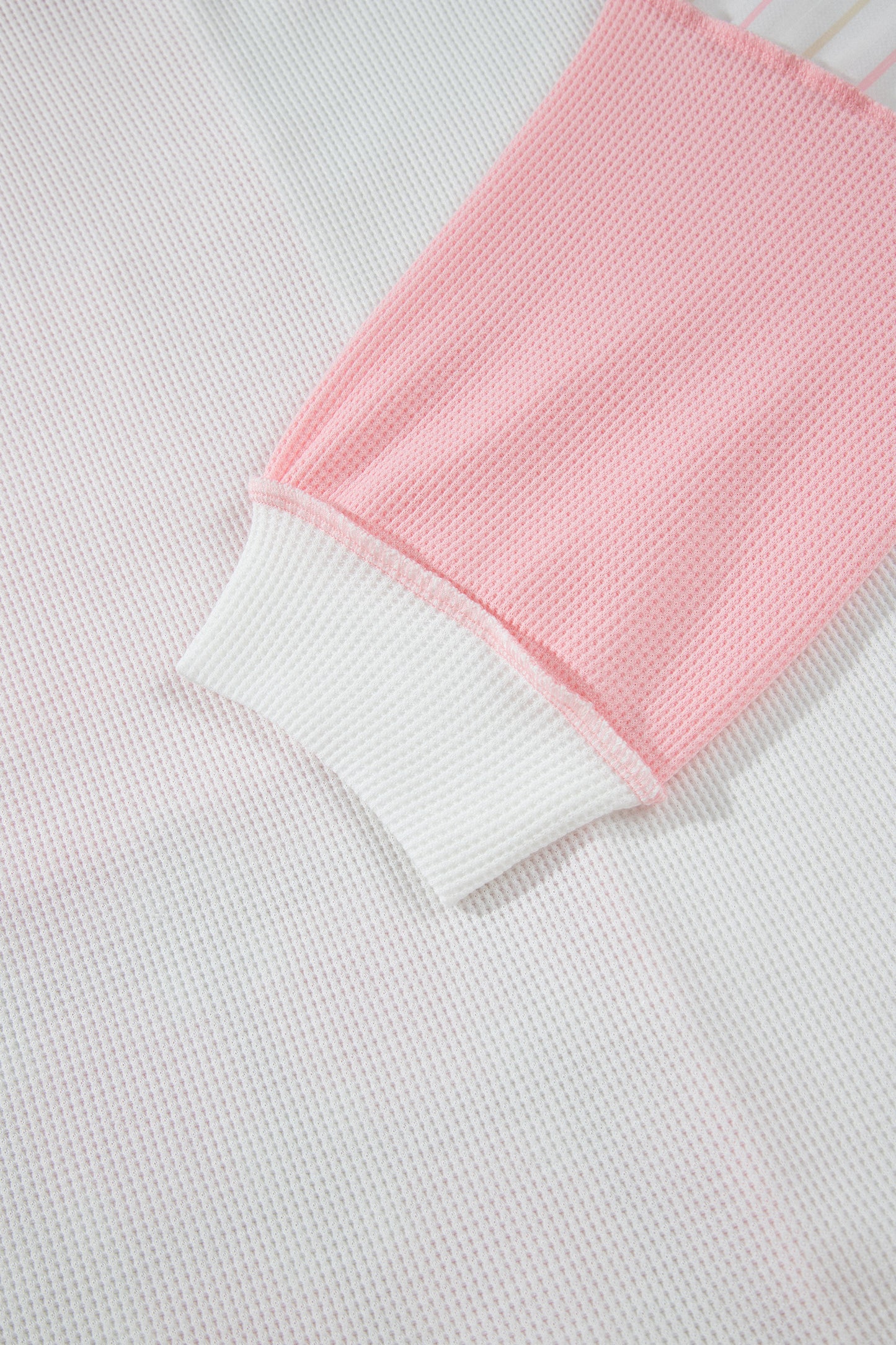 Pink Colorblock Plaid Panel Long Sleeve Plus Size Blouse-Plus Size/Plus Size Tops/Plus Size Long Sleeve Tops-[Adult]-[Female]-2022 Online Blue Zone Planet
