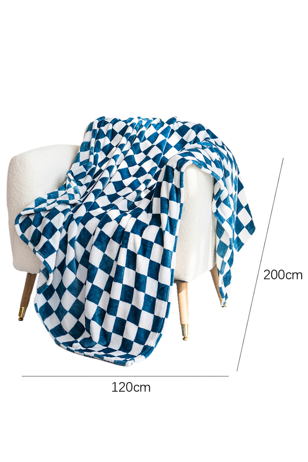 Black Checkerboard Printed Soft Throw Blanket-Accessories & Jewelry-[Adult]-[Female]-2022 Online Blue Zone Planet