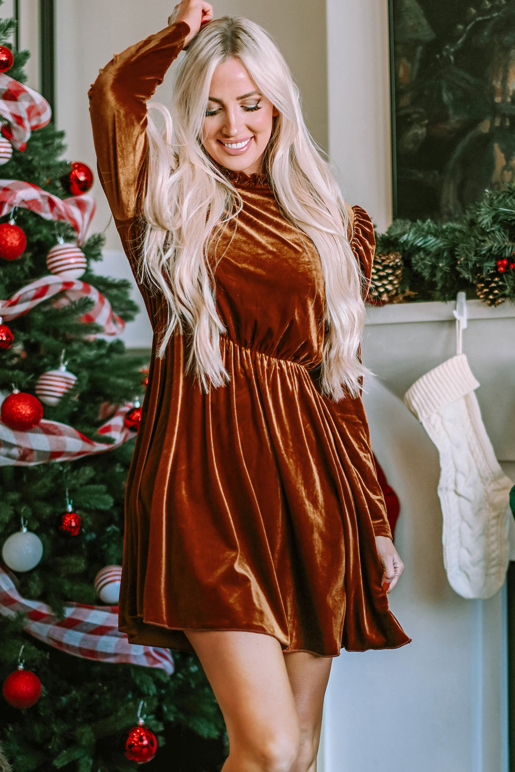 burgundy velvet swing dress Burgundy Velvet Belted Swing Dress